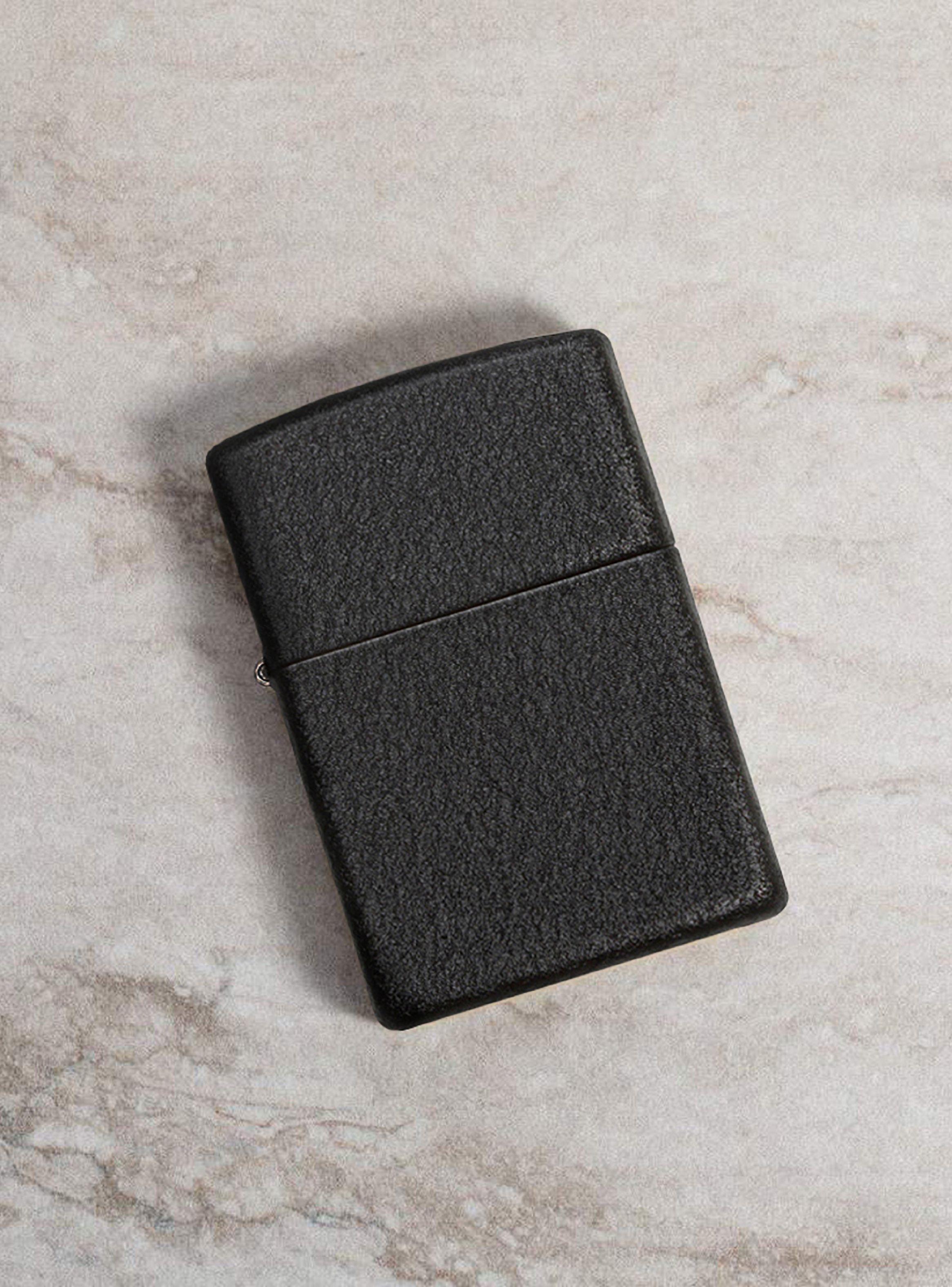 Encendedor Zippo Lighter Black Crackle Negro-4