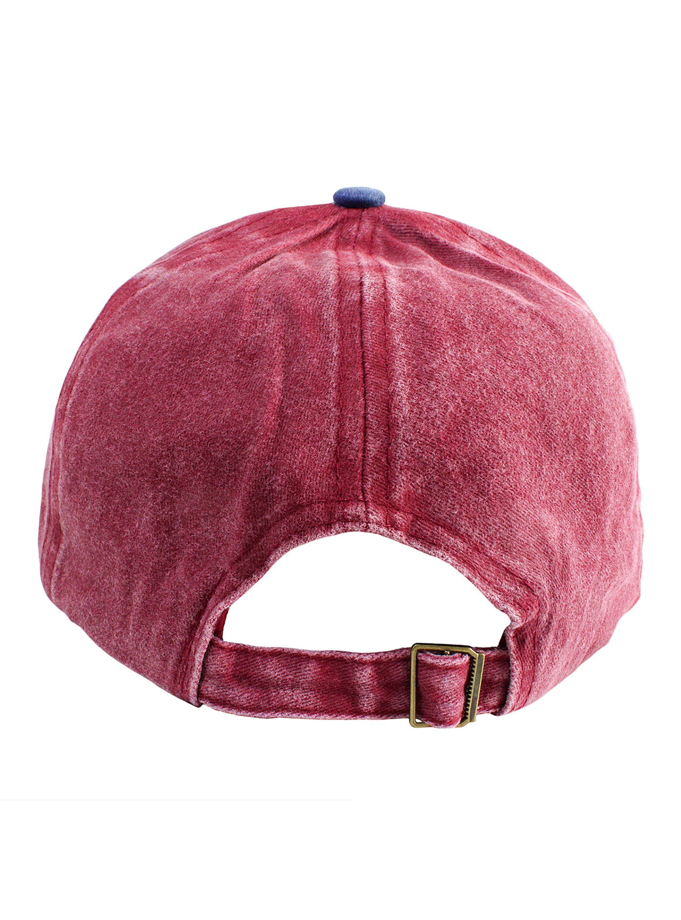 Jockey de Algodón Motors Racing Prelavado Rojo Visera Azul-4