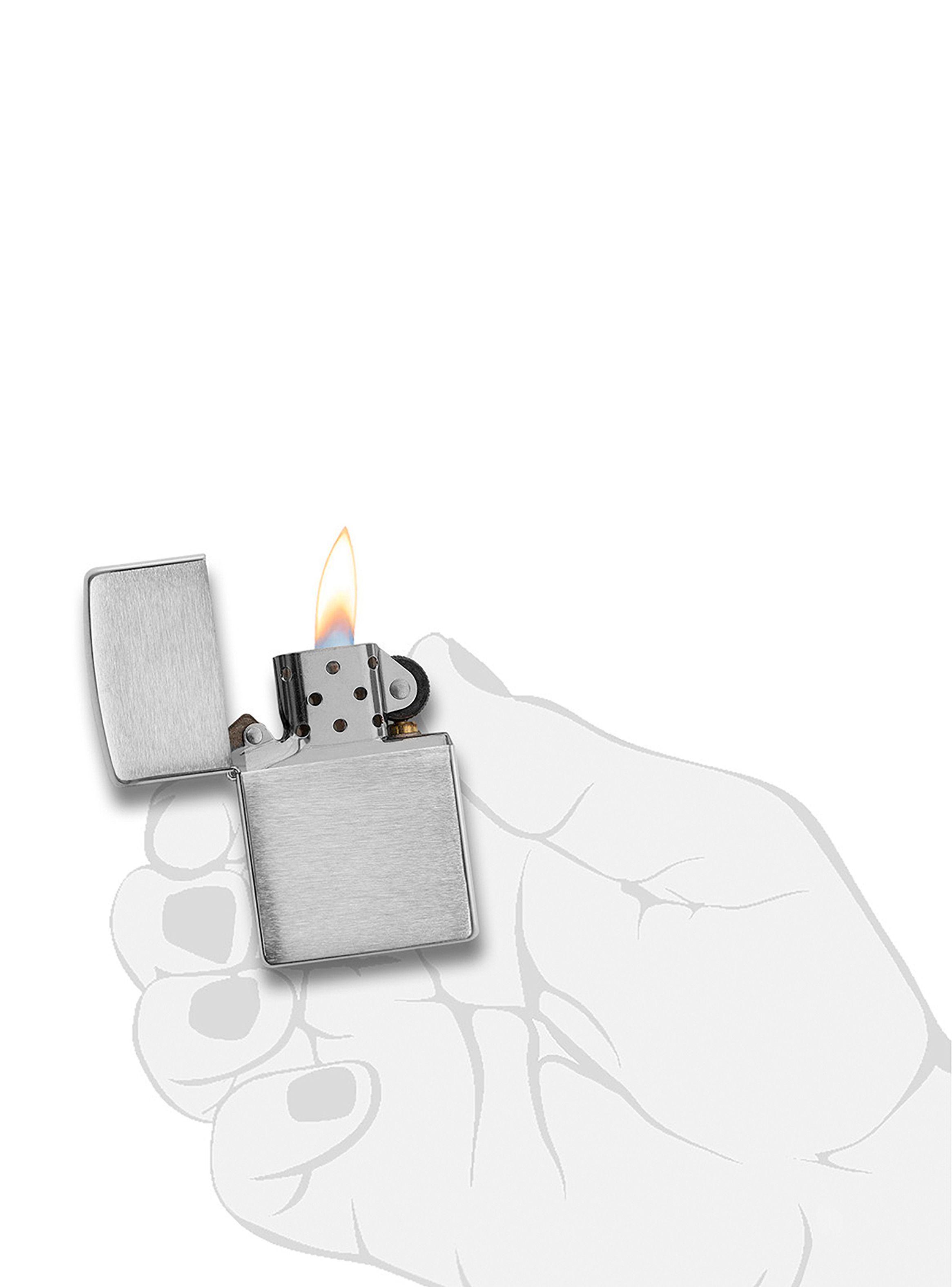 Encendedor Zippo Lighter Classic Brushed Chrome-5