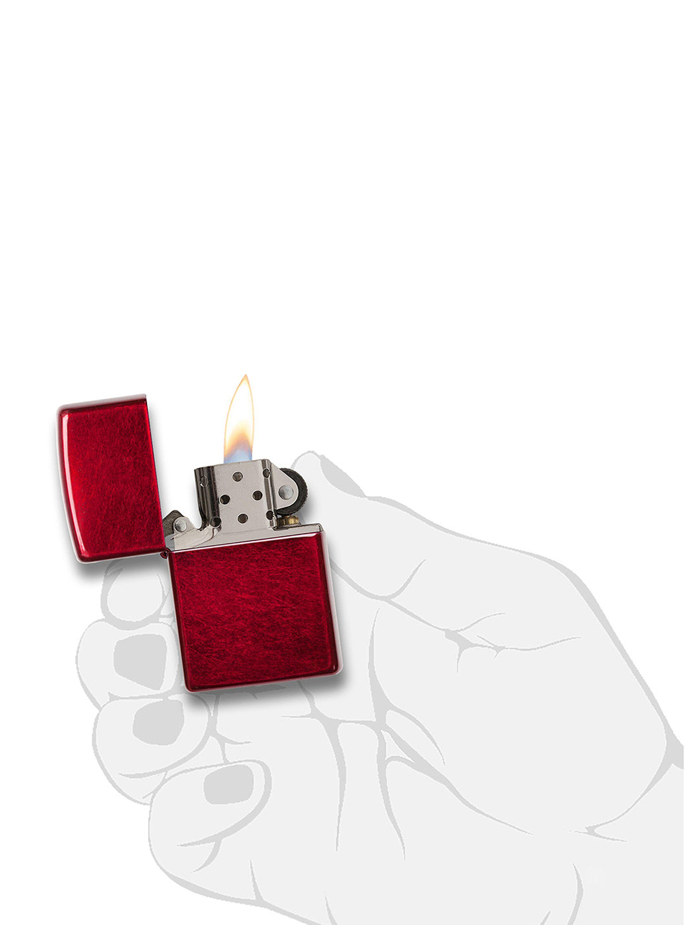 Encendedor Zippo Lighter Classic Candy Apple Red Rojo-5