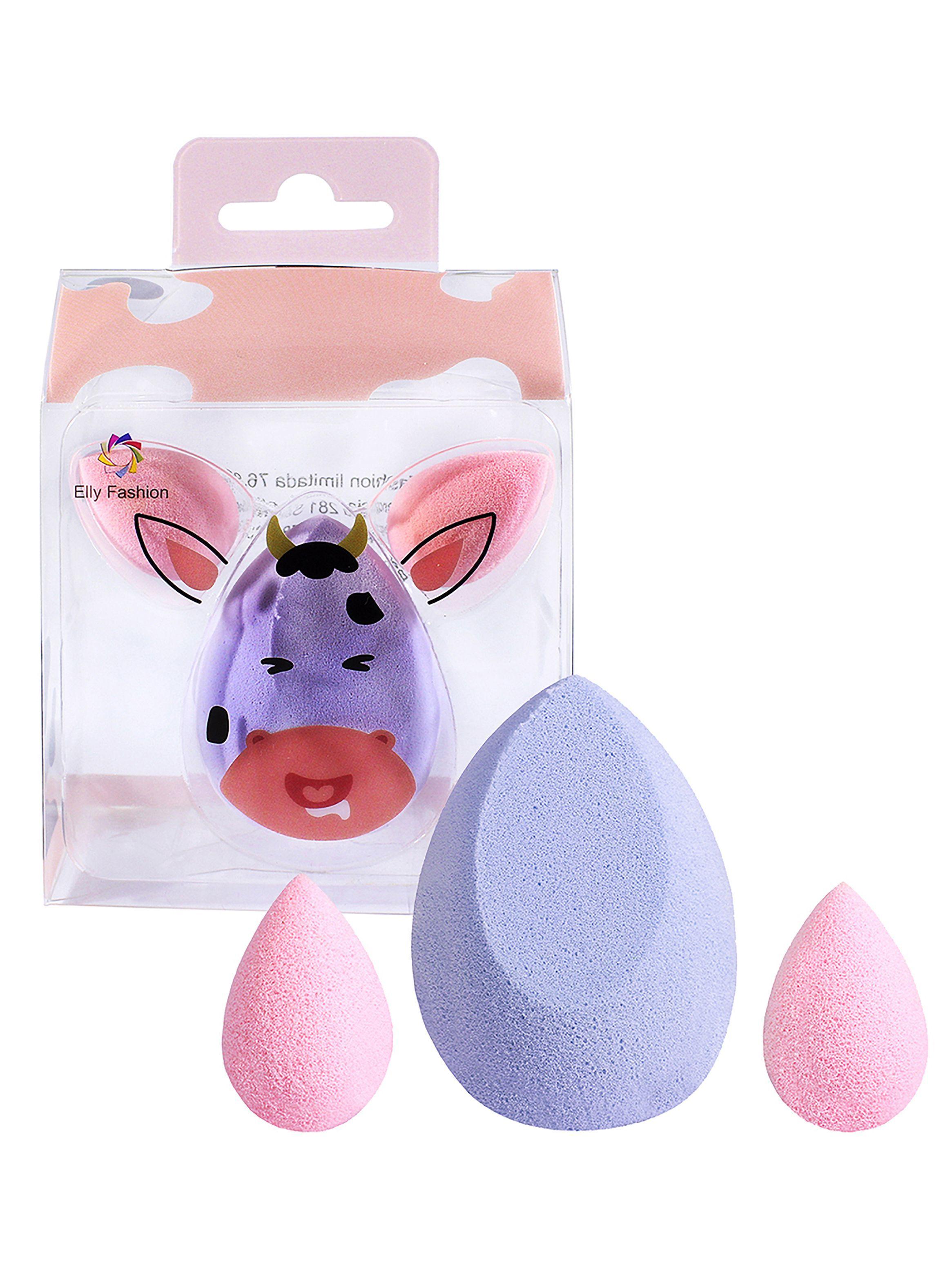 Esponjas Maquillaje 3 Unidades Vaquita Morado-0