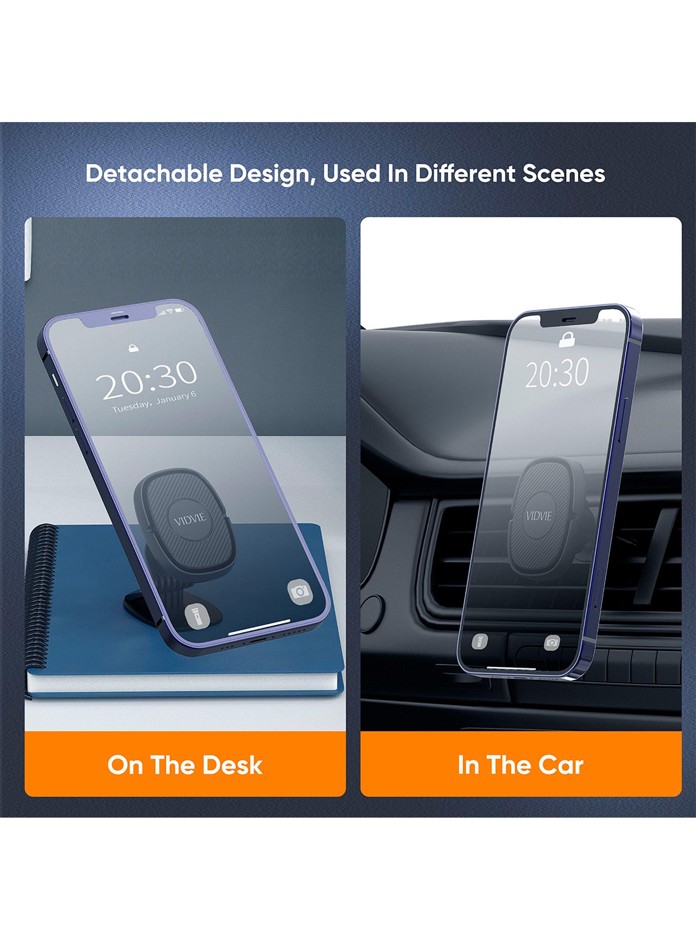 Soporte Magnético Porta Celular 2 en 1 Auto Escritorio-3