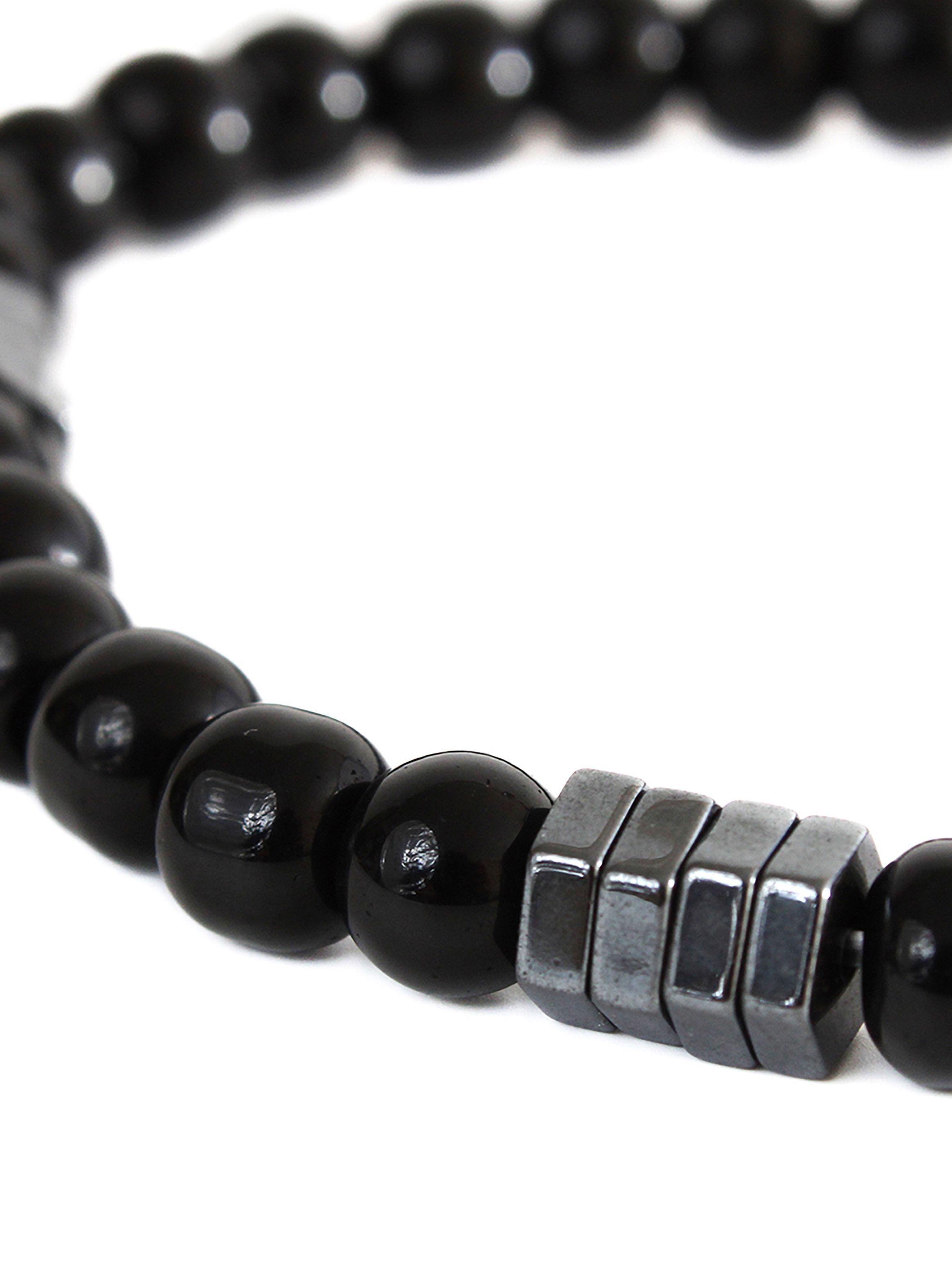 Pulsera En Piedra Onix Brillante Elegante-2