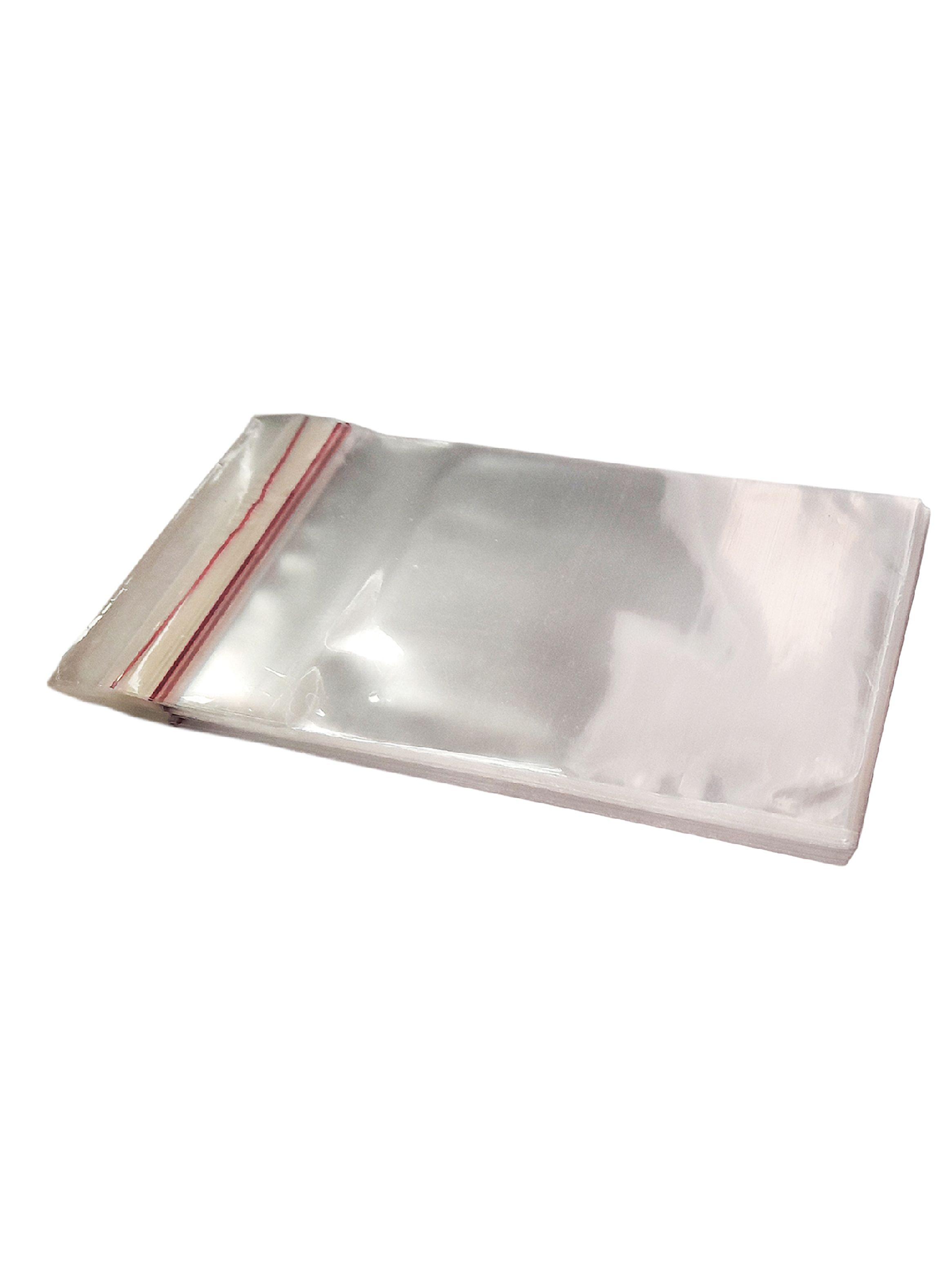 100 Bolsas de Celofán Adhesiva Transparente 20x35 cm-2