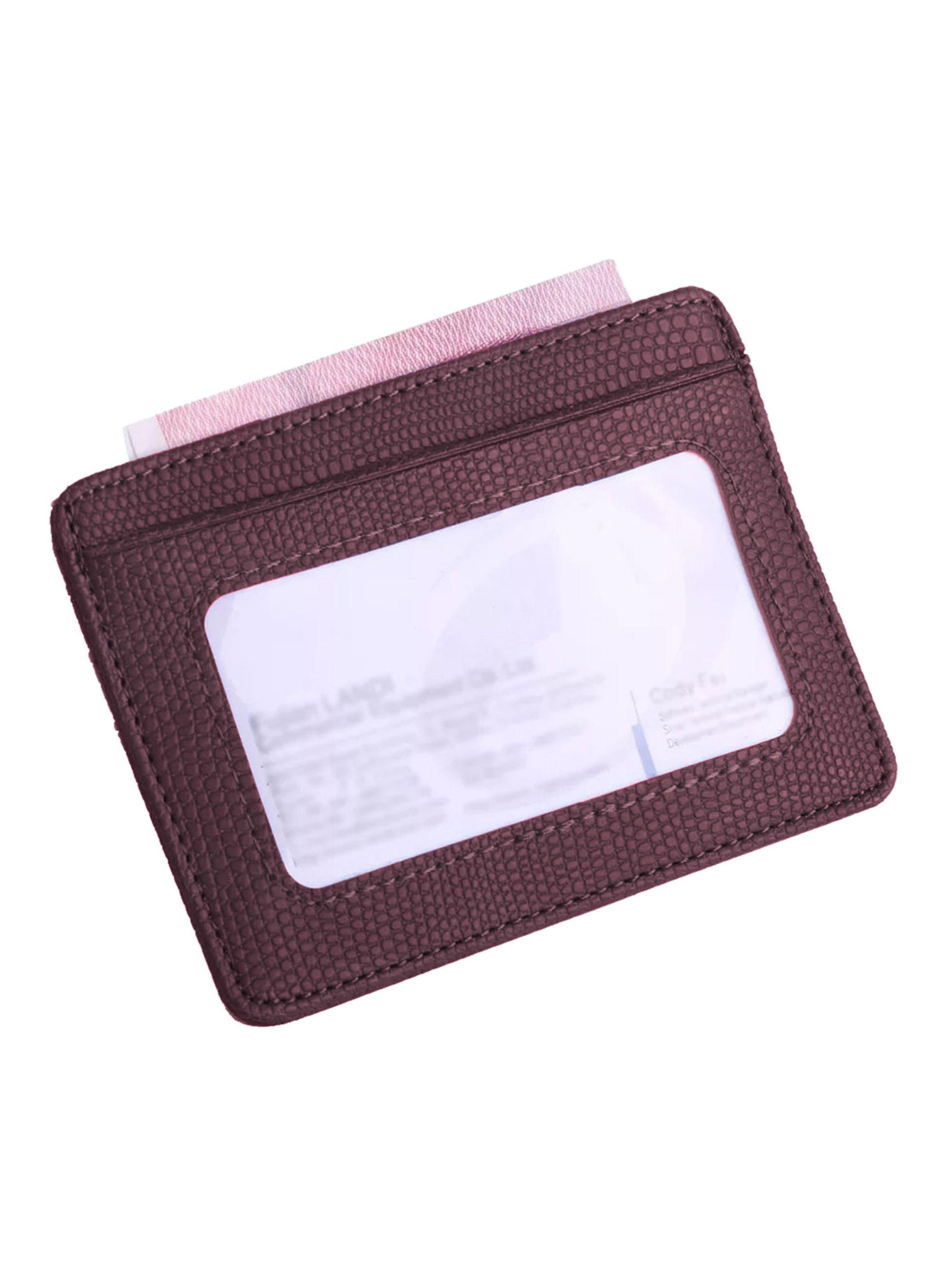 Pack Tarjetero Doble Cara Café y Clip para Billetes Plateado-4