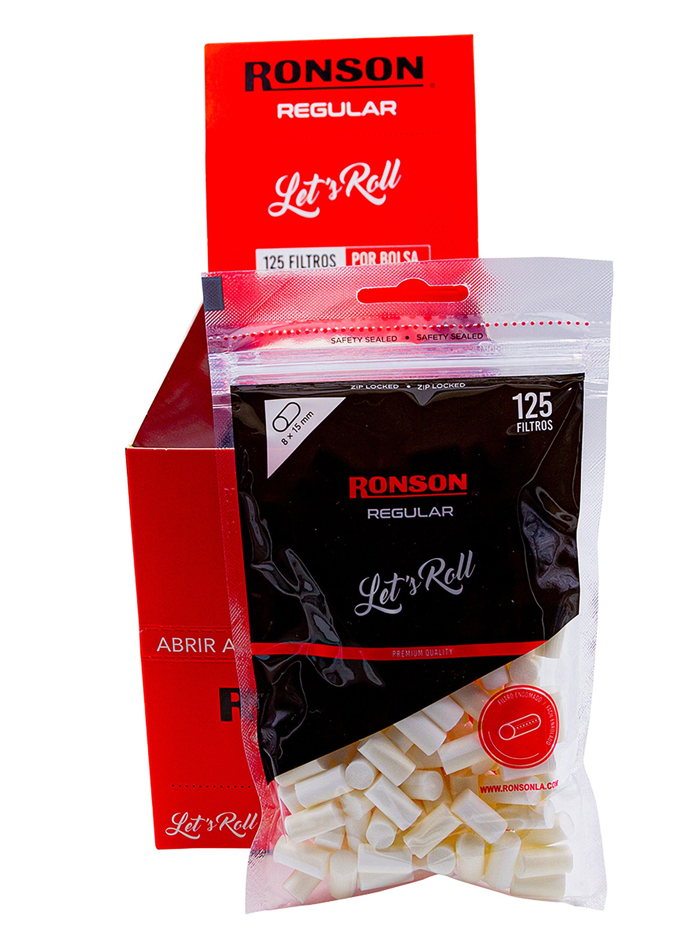 Pack Filtros Regular Ronson Caja x10 Bolsas-0