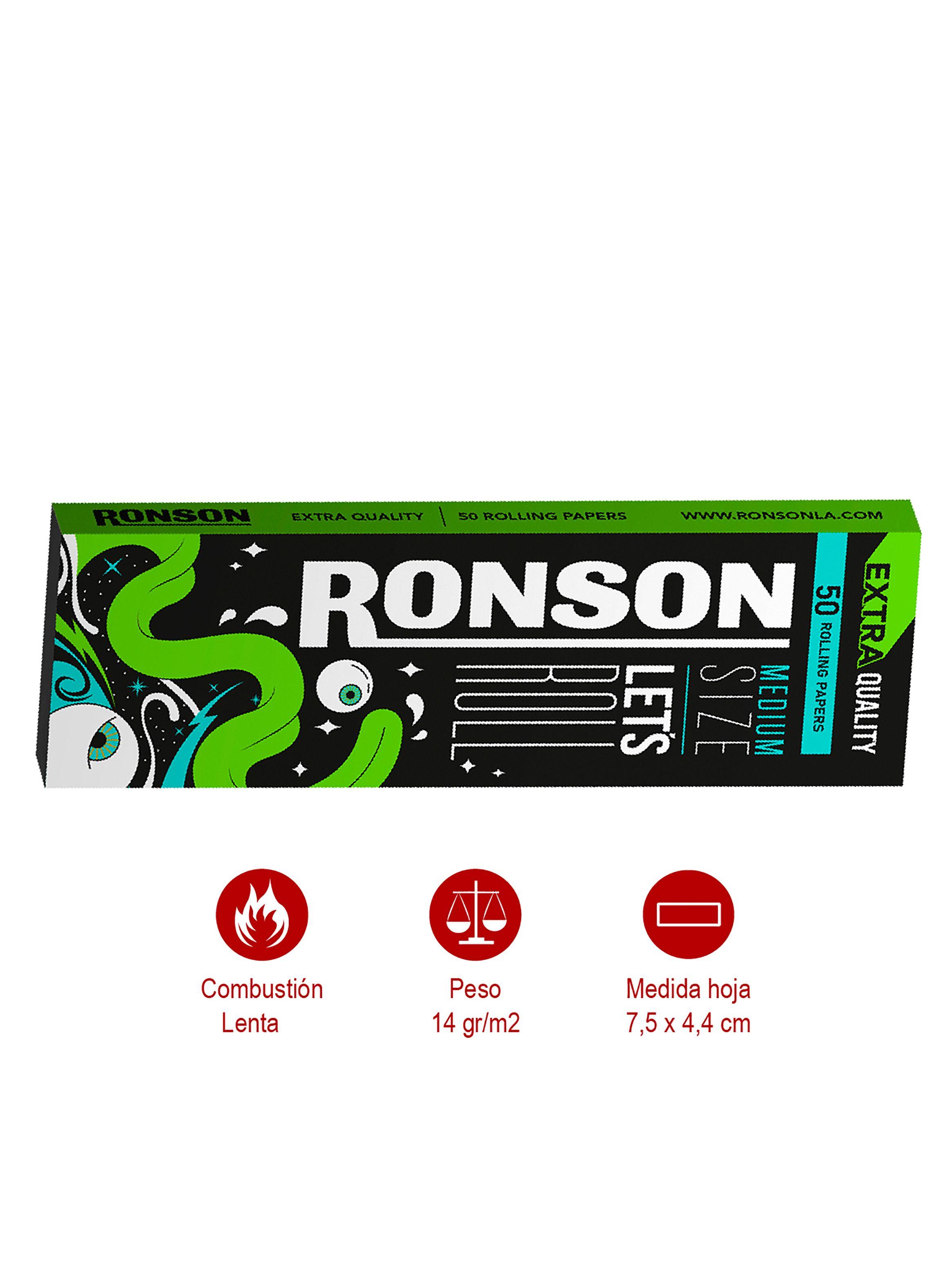 Pack Caja Papelillos Ronson Extra Quality + Gas Butano x3-3