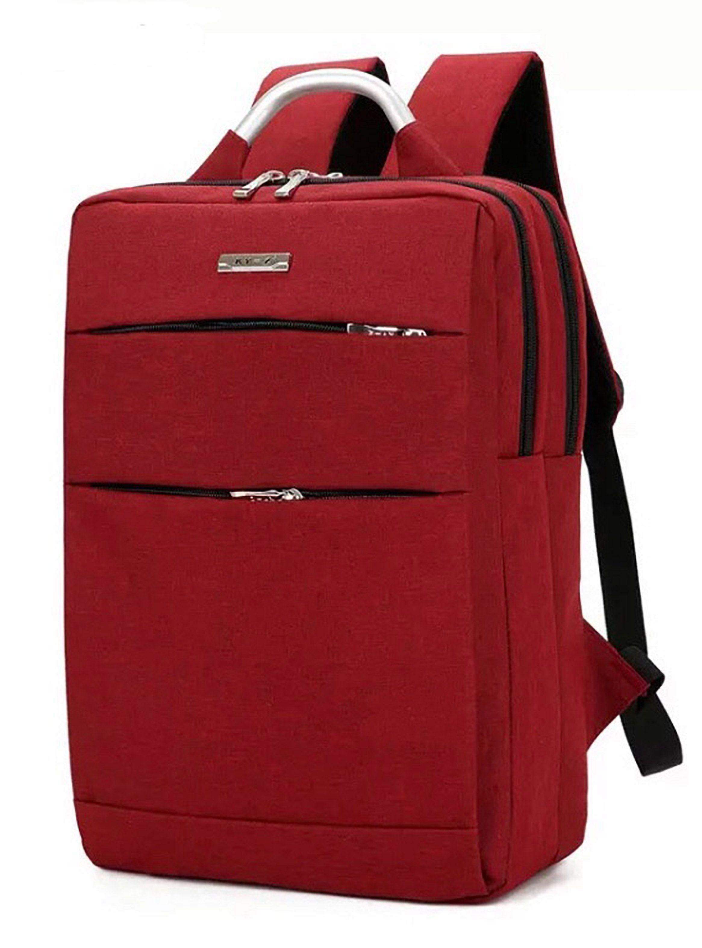 Mochila Antirrobo Para Notebook Rojo-0