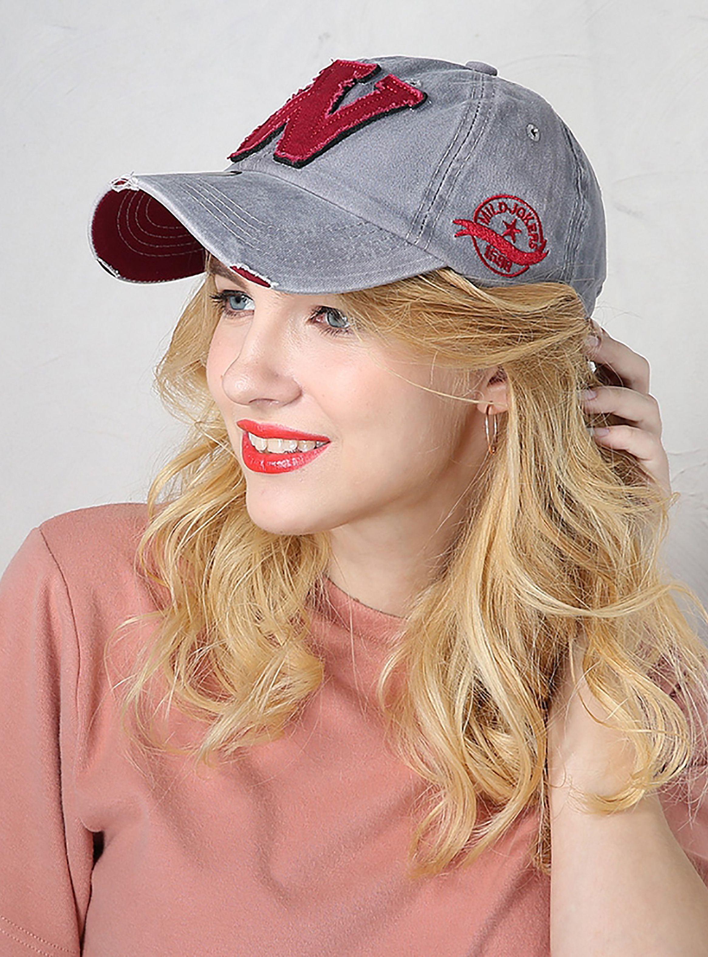 Jockey de Algodón Unisex Diseño W Gris Rojo-2