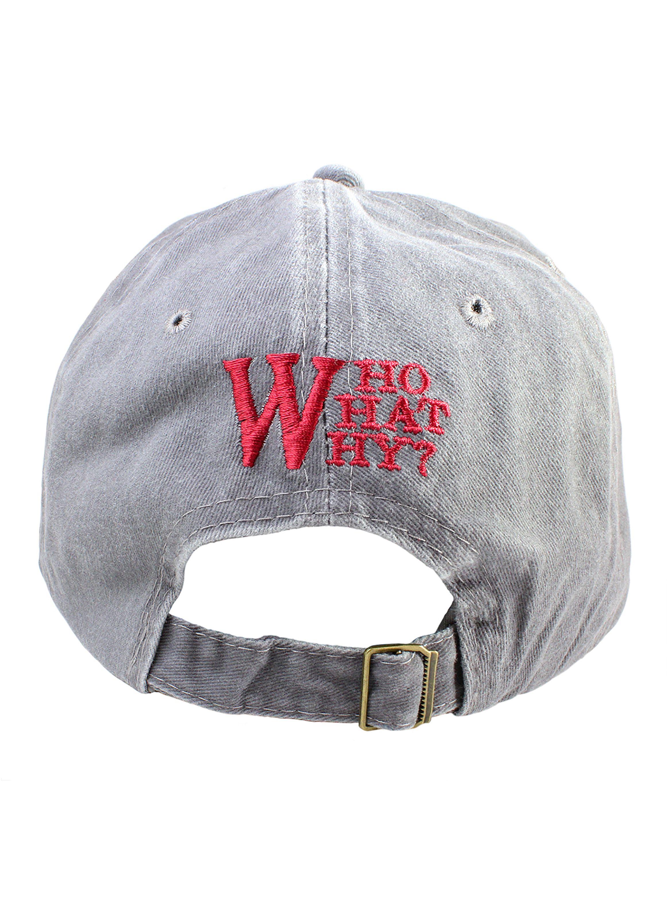 Jockey de Algodón Unisex Diseño W Gris Rojo-4