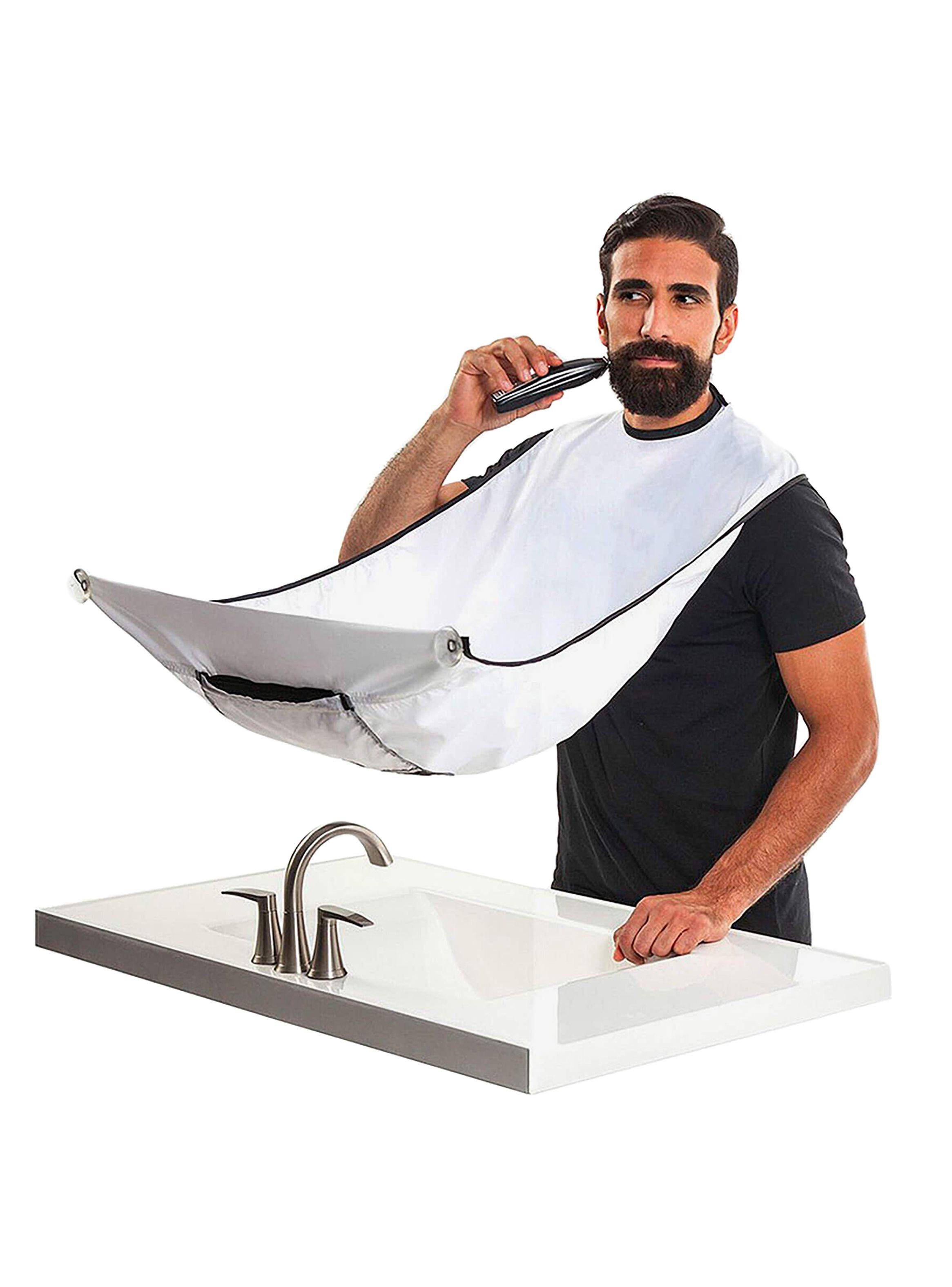 Capa para Corte de Cabello y Barba Color Blanco-0