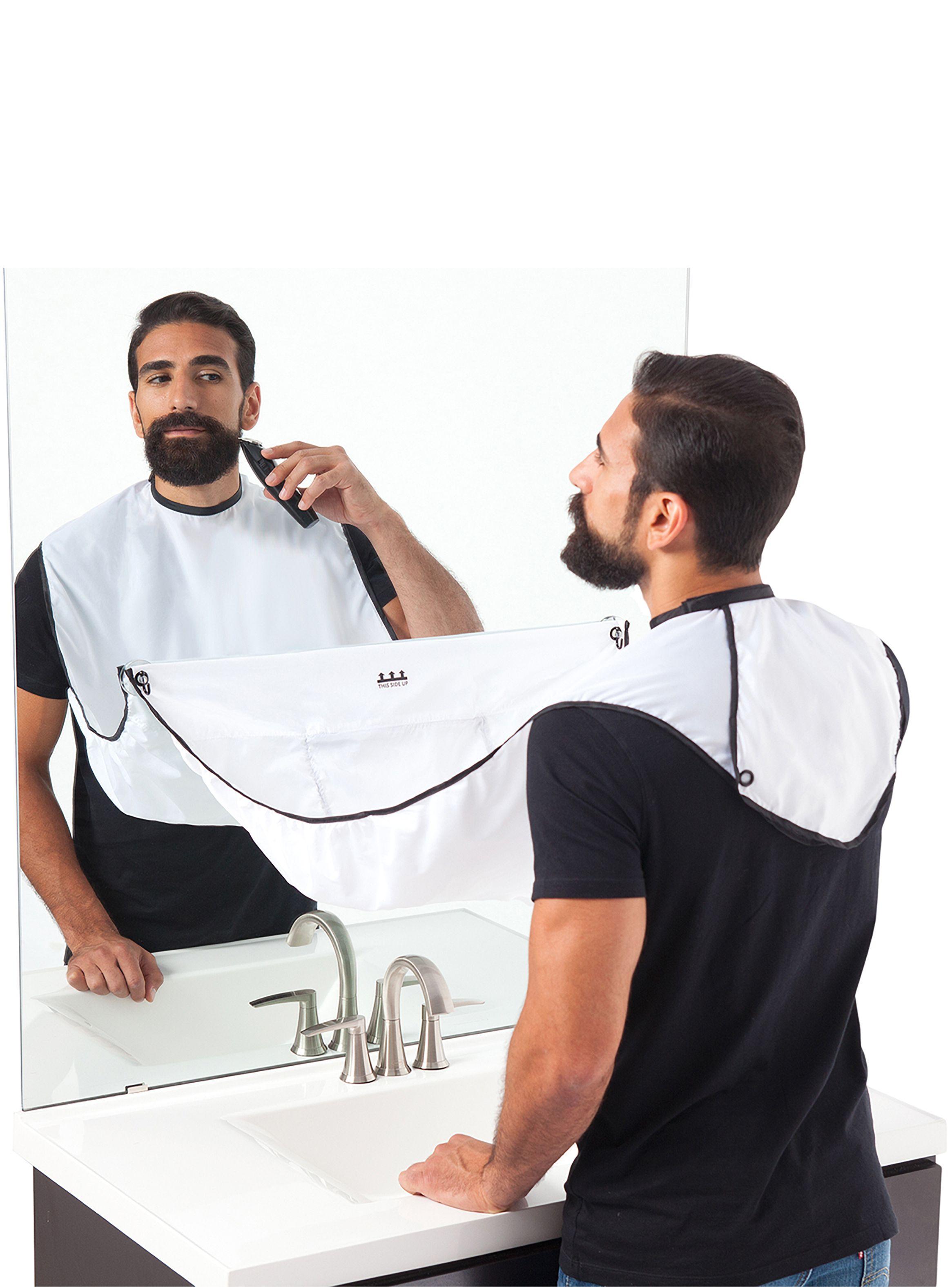 Capa para Corte de Cabello y Barba Color Blanco-3