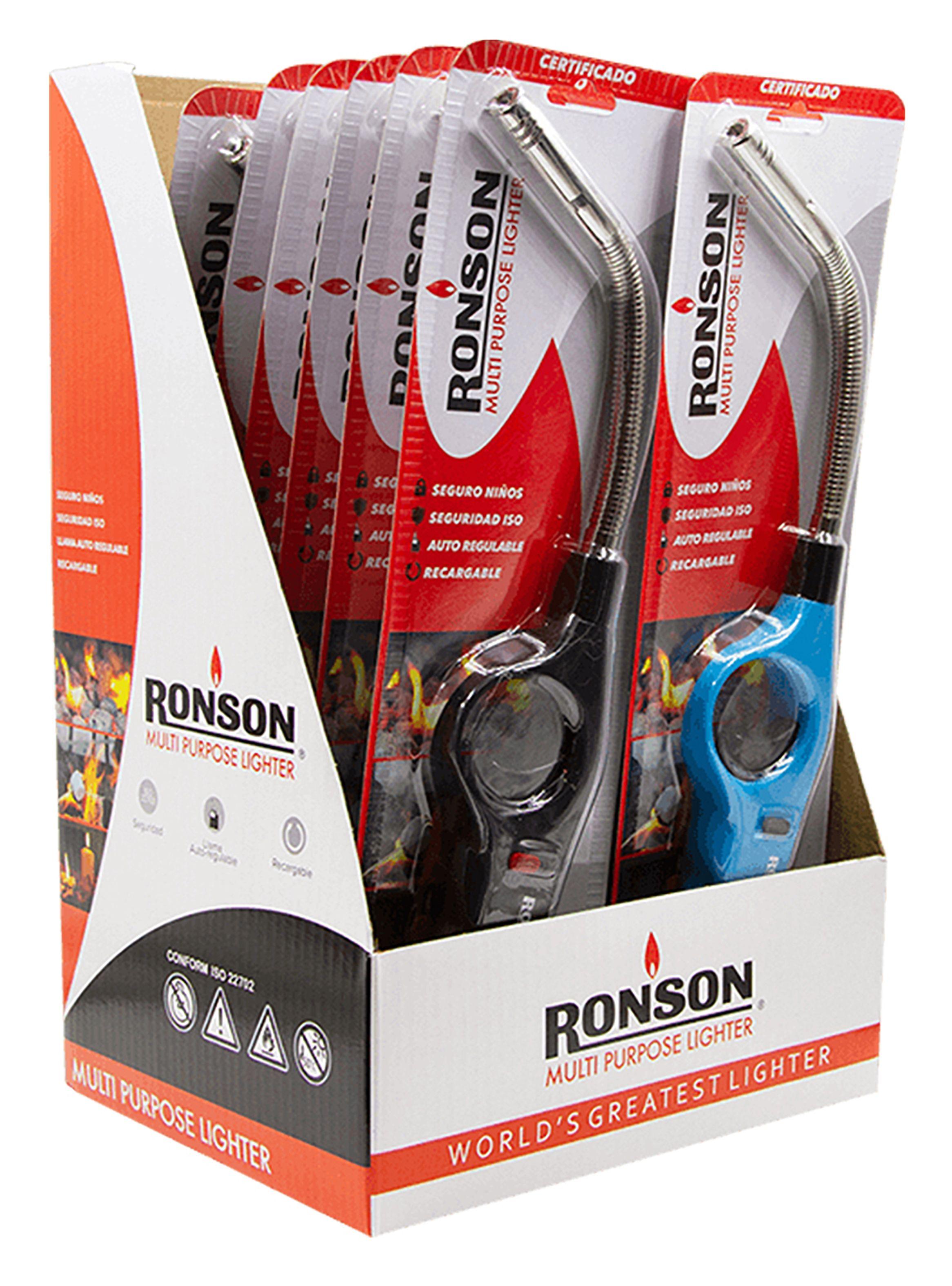 Pack Ronson Encendedor Tubo Flex Caja x 12 Unidades-2