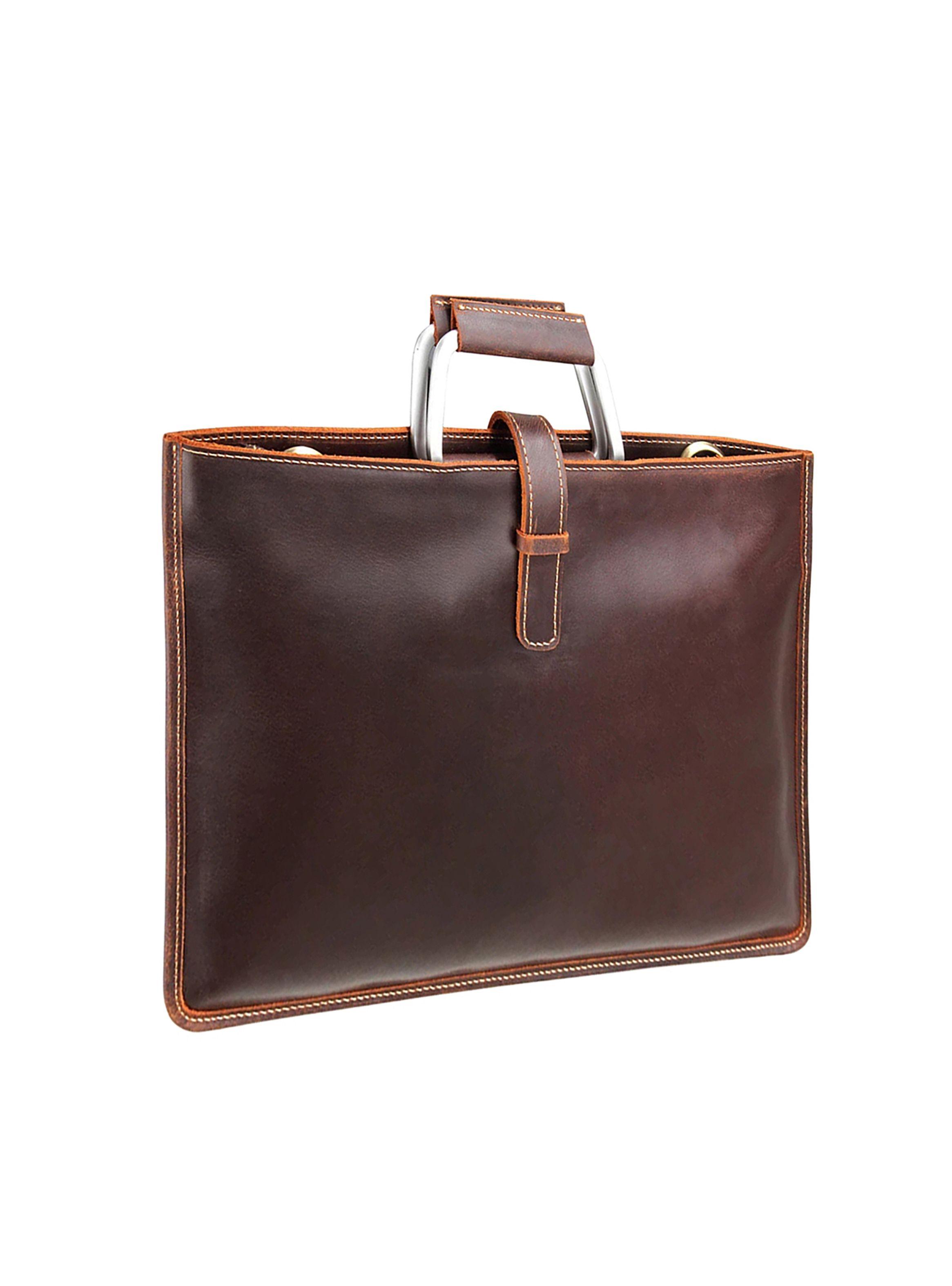 Bolso Cuero Hombre Maletin Ejecutivo Chocolate-1