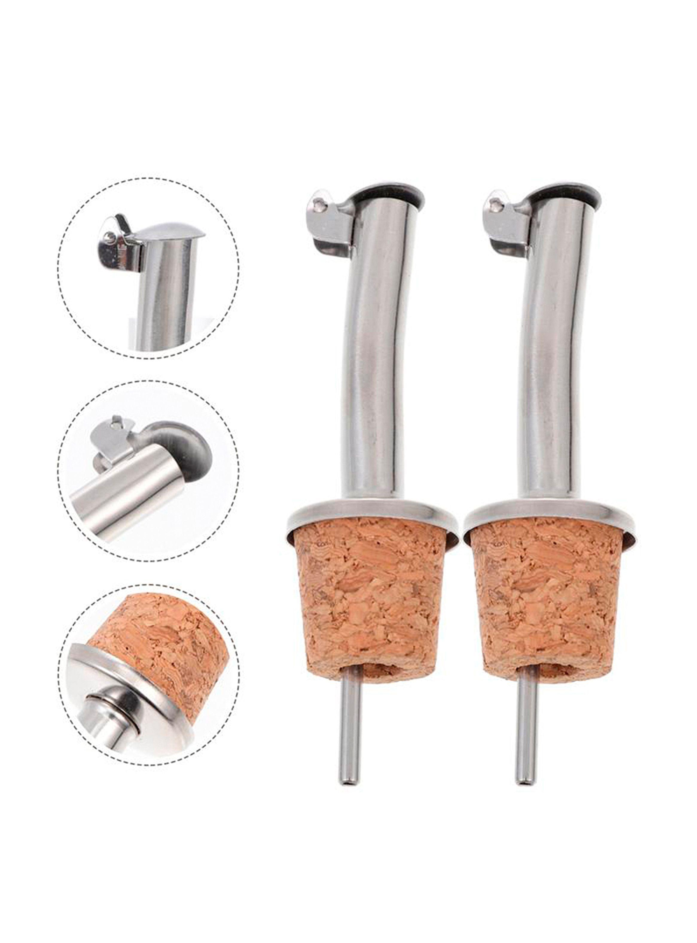 Tapon Dispensador con Corcho Dosificador Vino Aceite-3