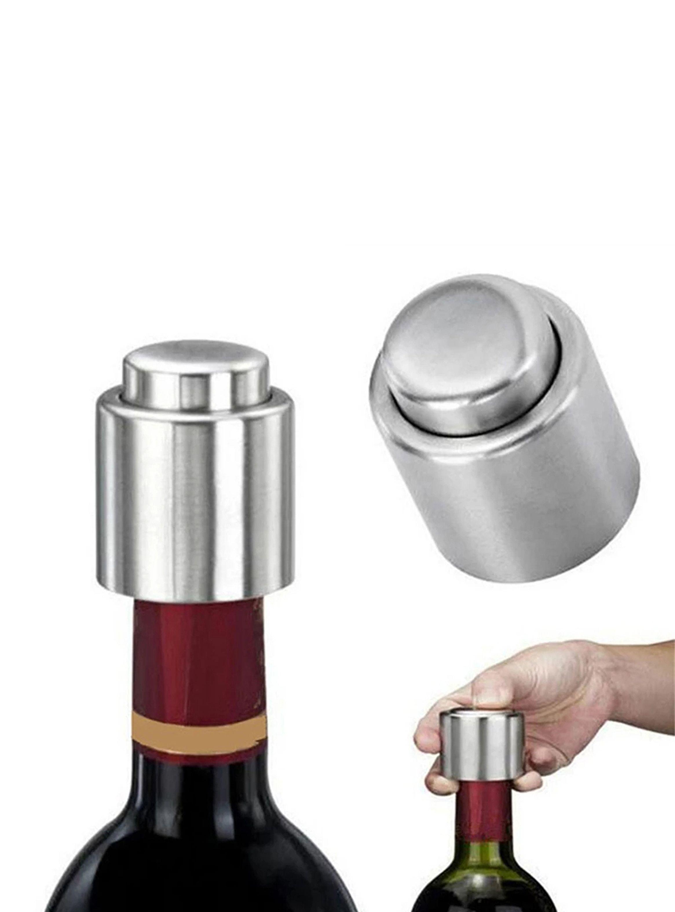Tapón Vino Botella Bomba De Vacio Extractor De Aire-3