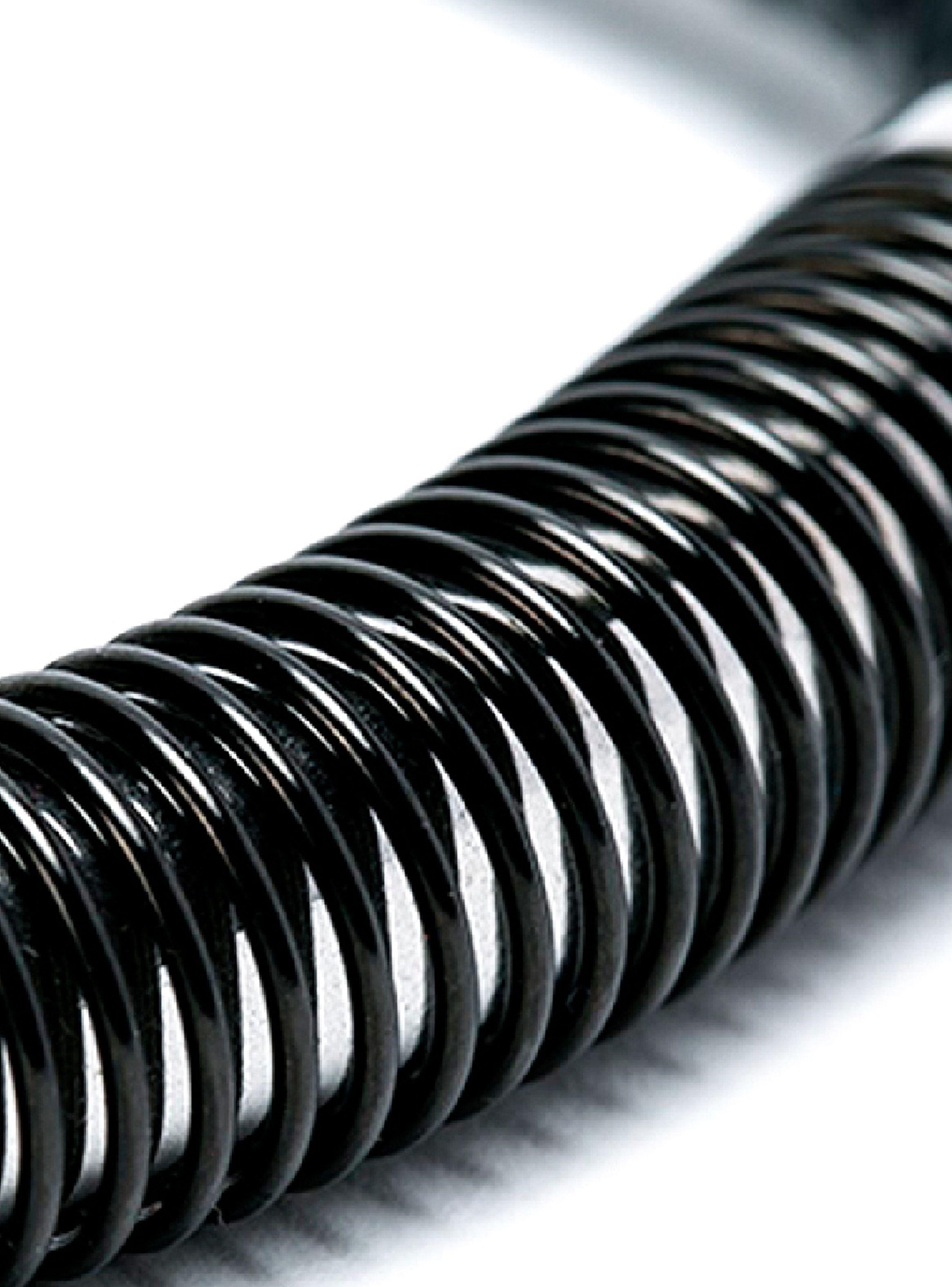 Pulsera de Cuero Negro Hombre con Broche Imantado Acero-2