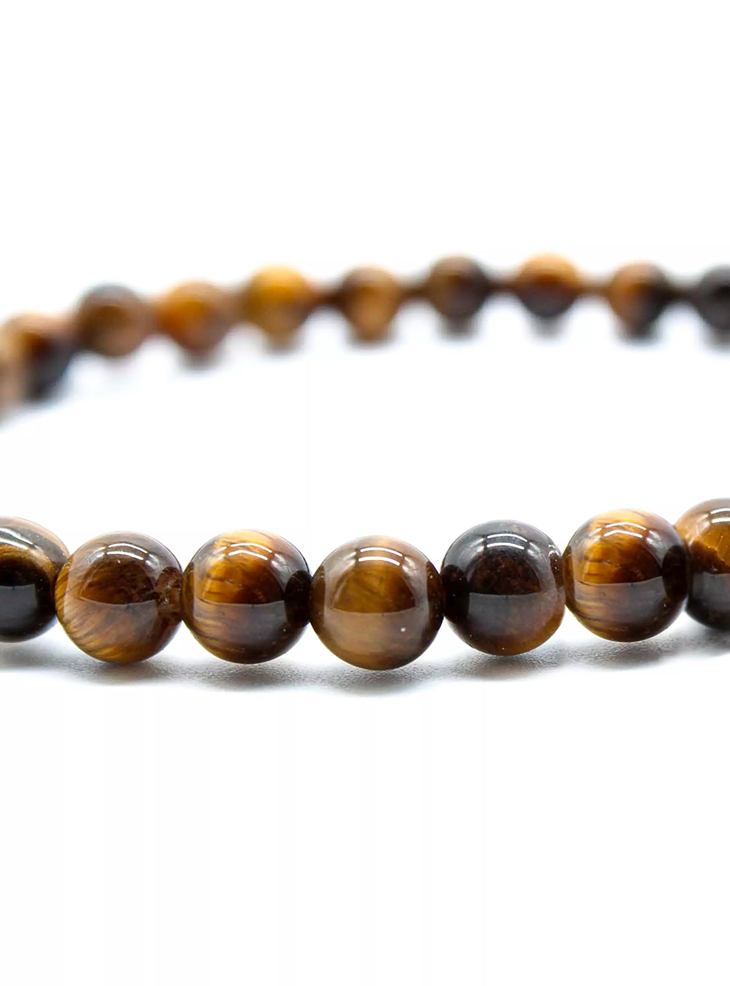 Pulsera de Protección Piedra Ojo de Tigre Elástica Unisex-2