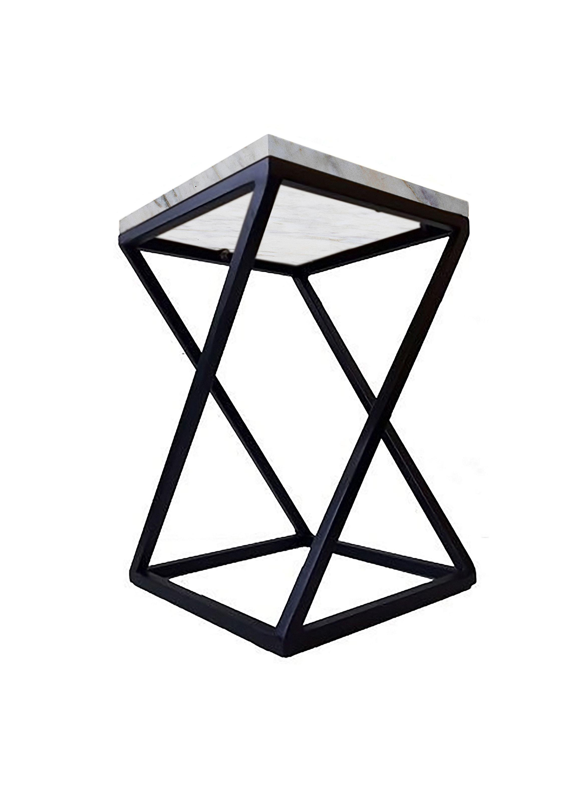 Mesa de Arrimo Estilo Industrial con Marmol-2