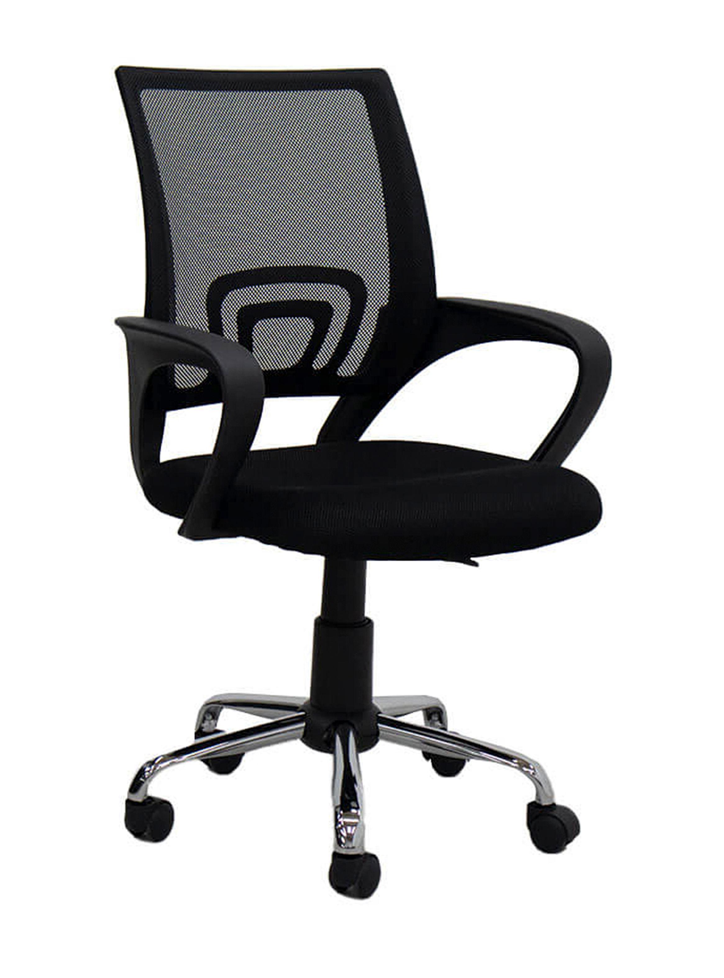 Silla Rio de Escritorio Regulable color Negro con Ruedas-0