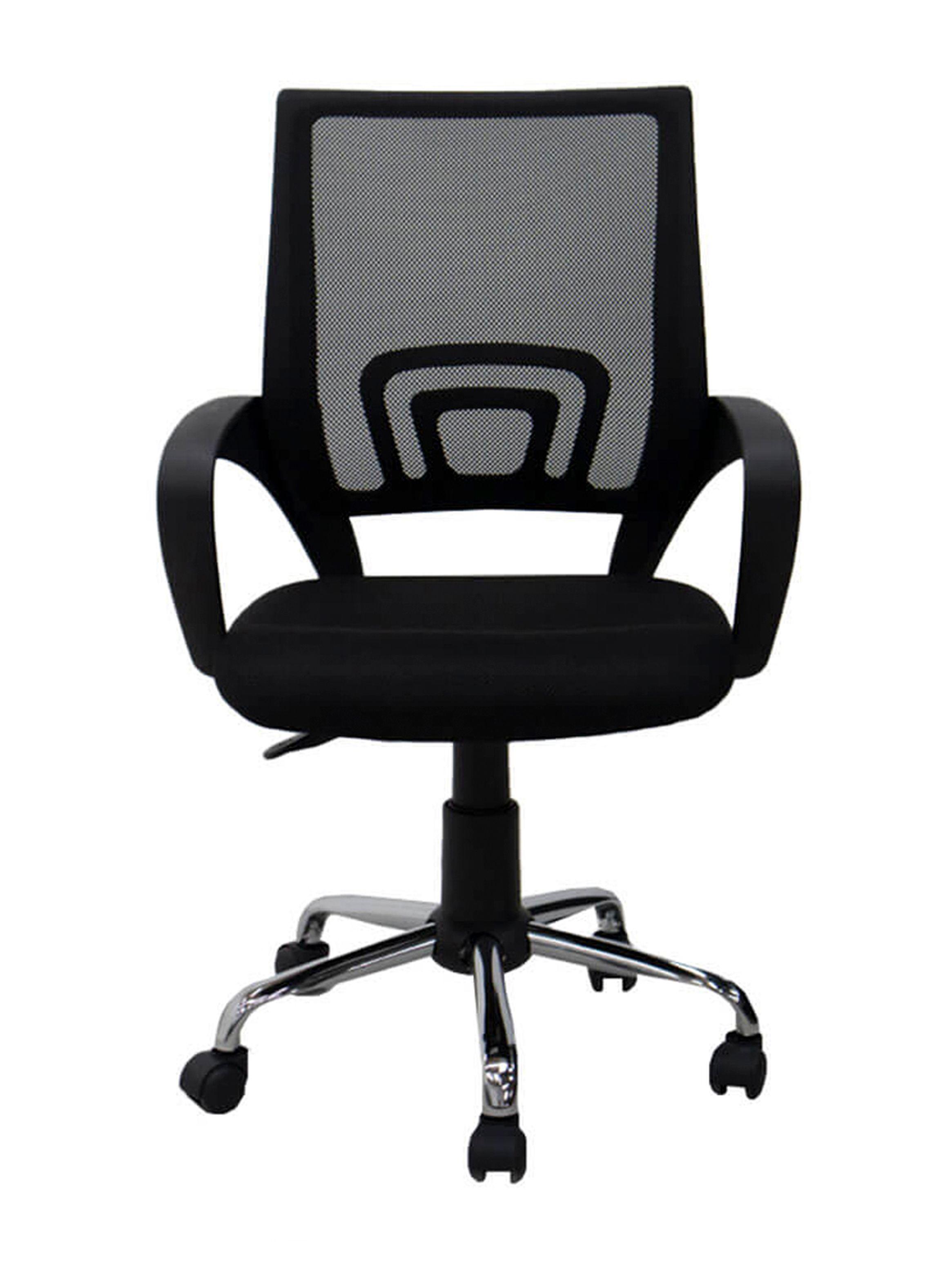 Silla Rio de Escritorio Regulable color Negro con Ruedas-1