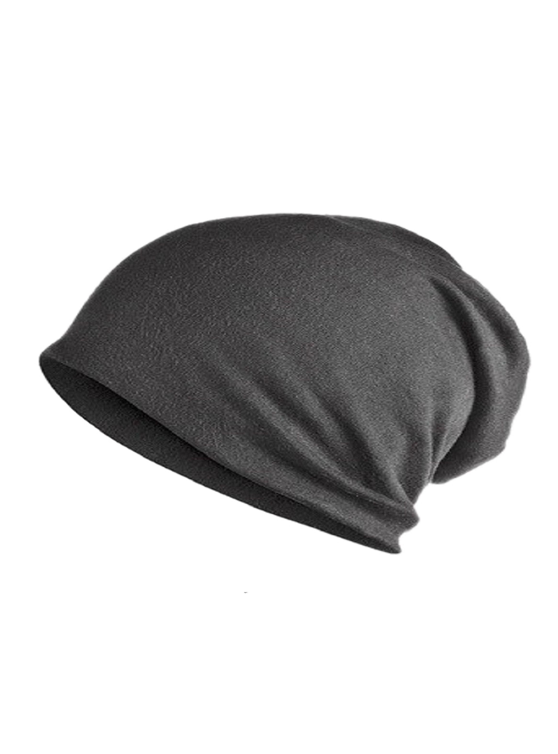 Gorro Juvenil en Tela Lisa de Algodón Plomo-0