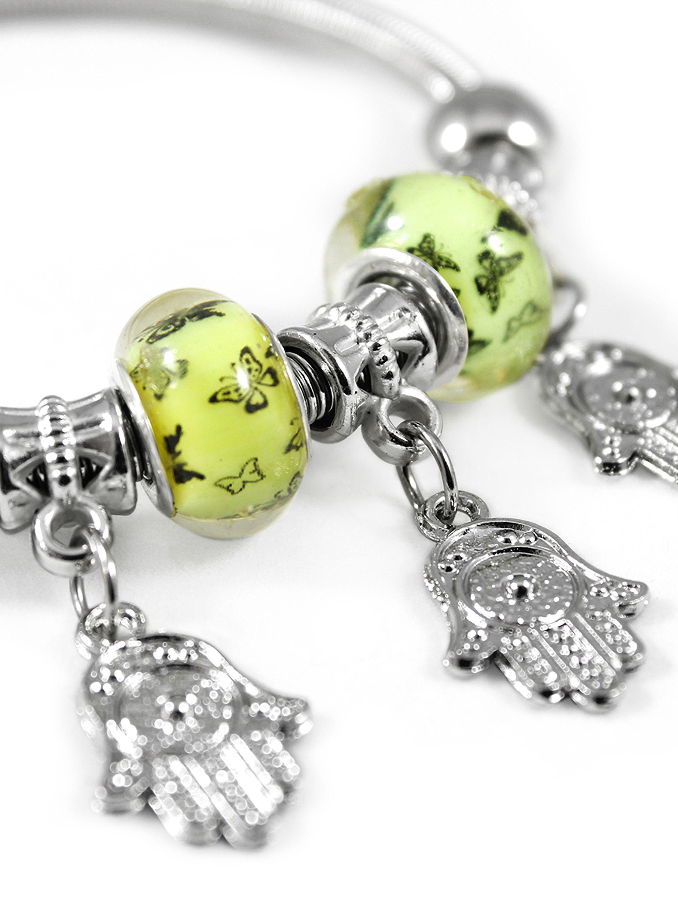 Pulsera Mujer Charms Colgante Mano Jamsa-2