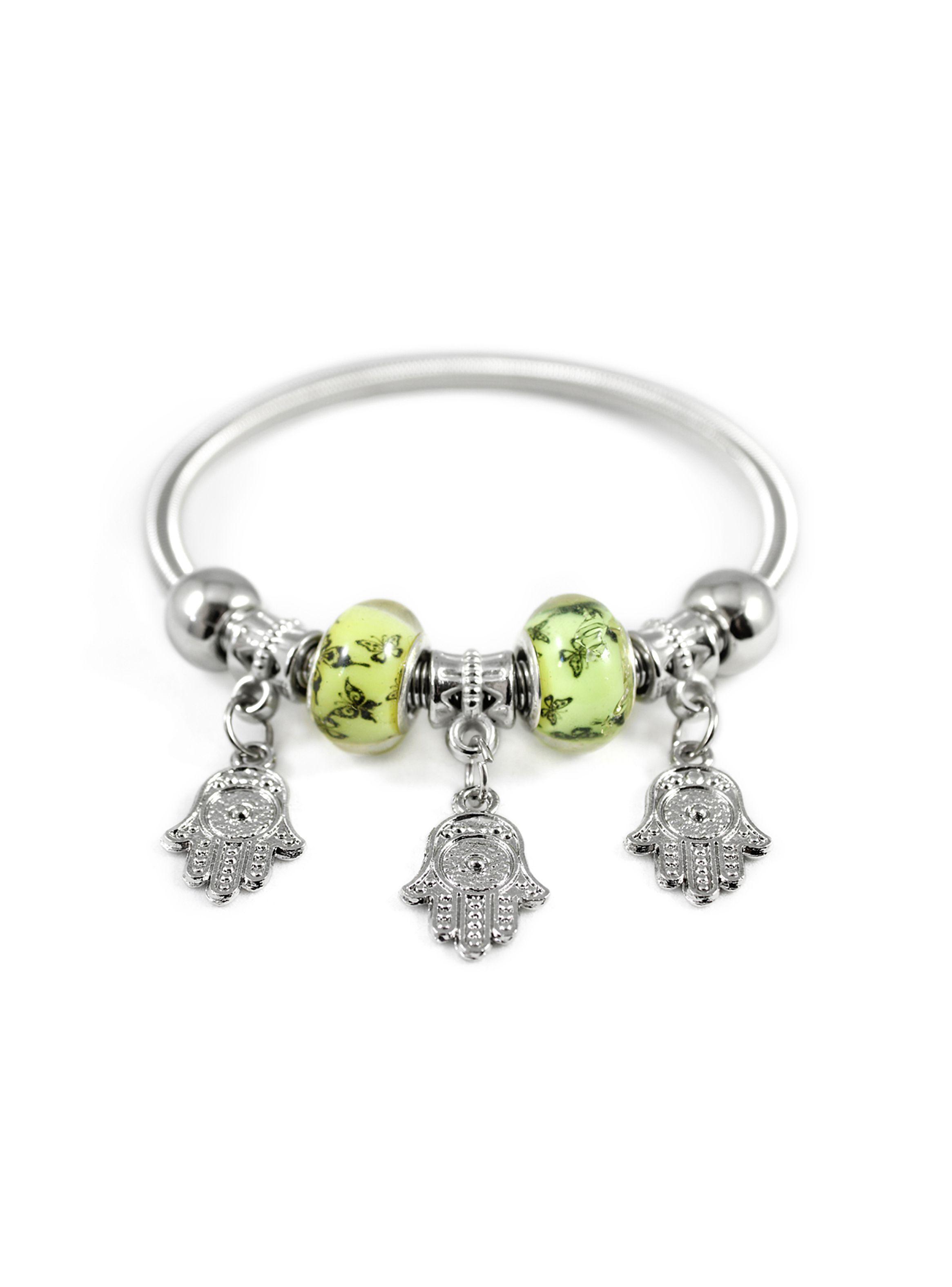 Pulsera Mujer Charms Colgante Mano Jamsa-0