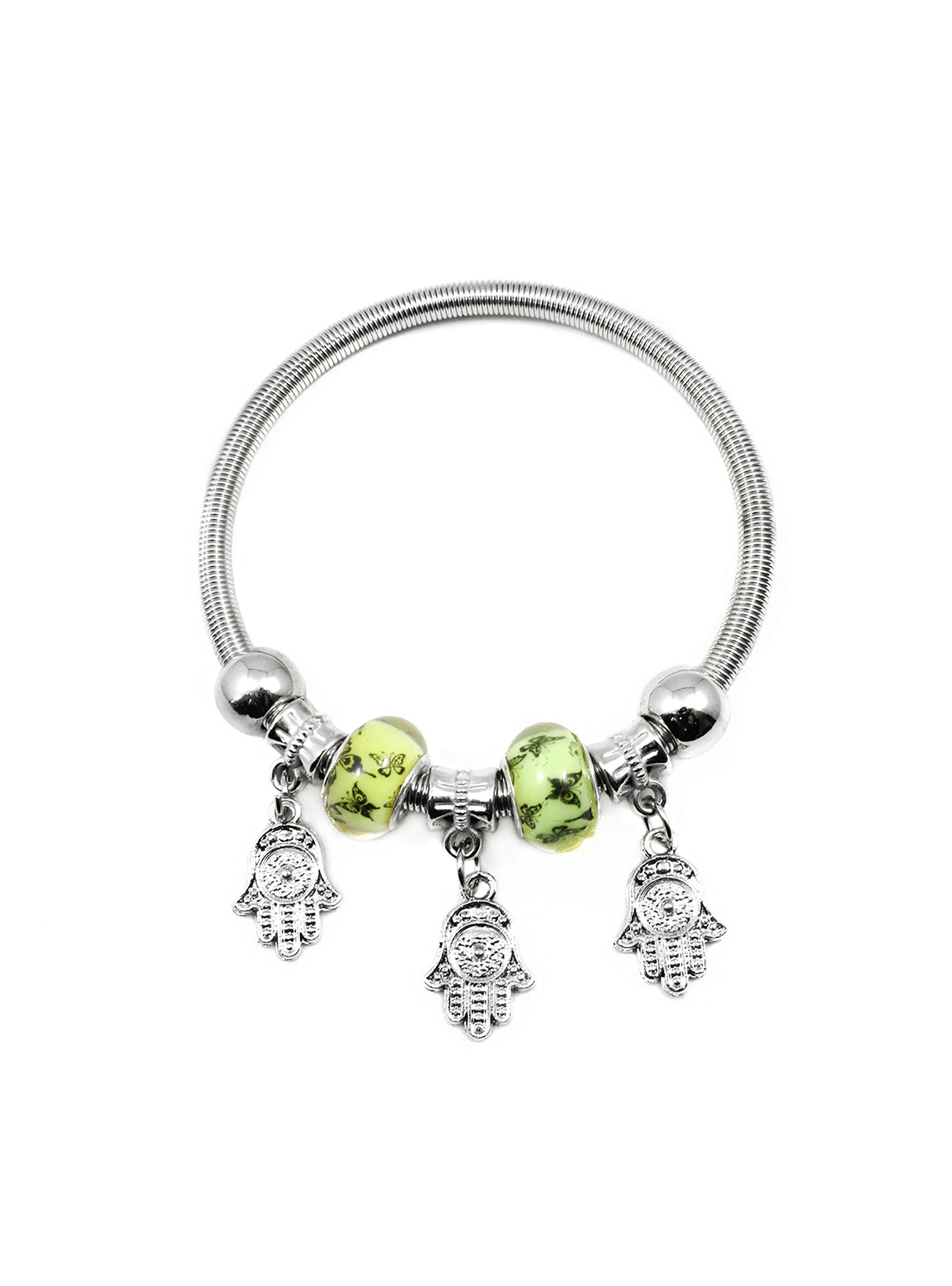 Pulsera Mujer Charms Colgante Mano Jamsa-1