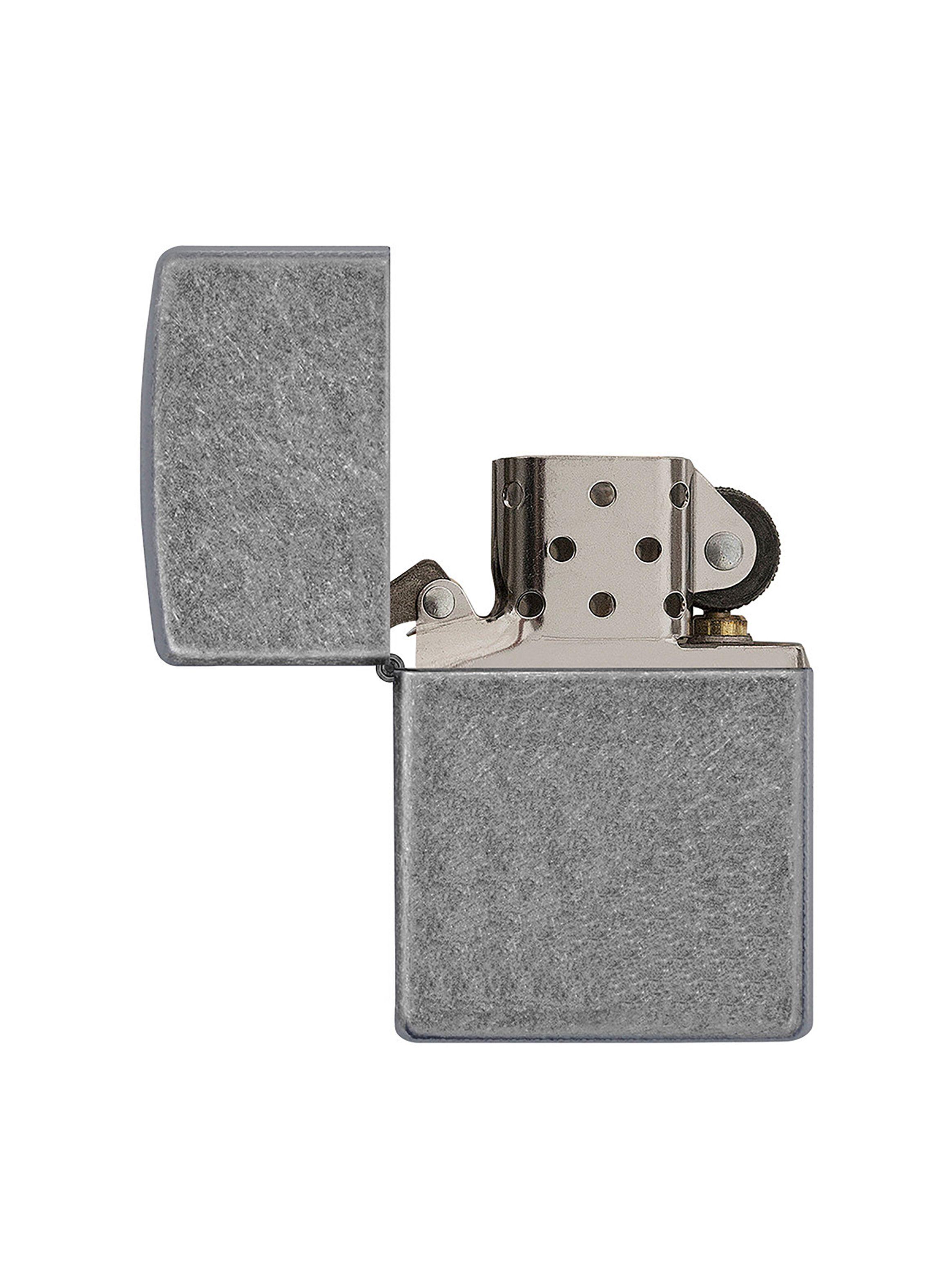 Encendedor Zippo Lighter Antique Silver Plate Plata-2