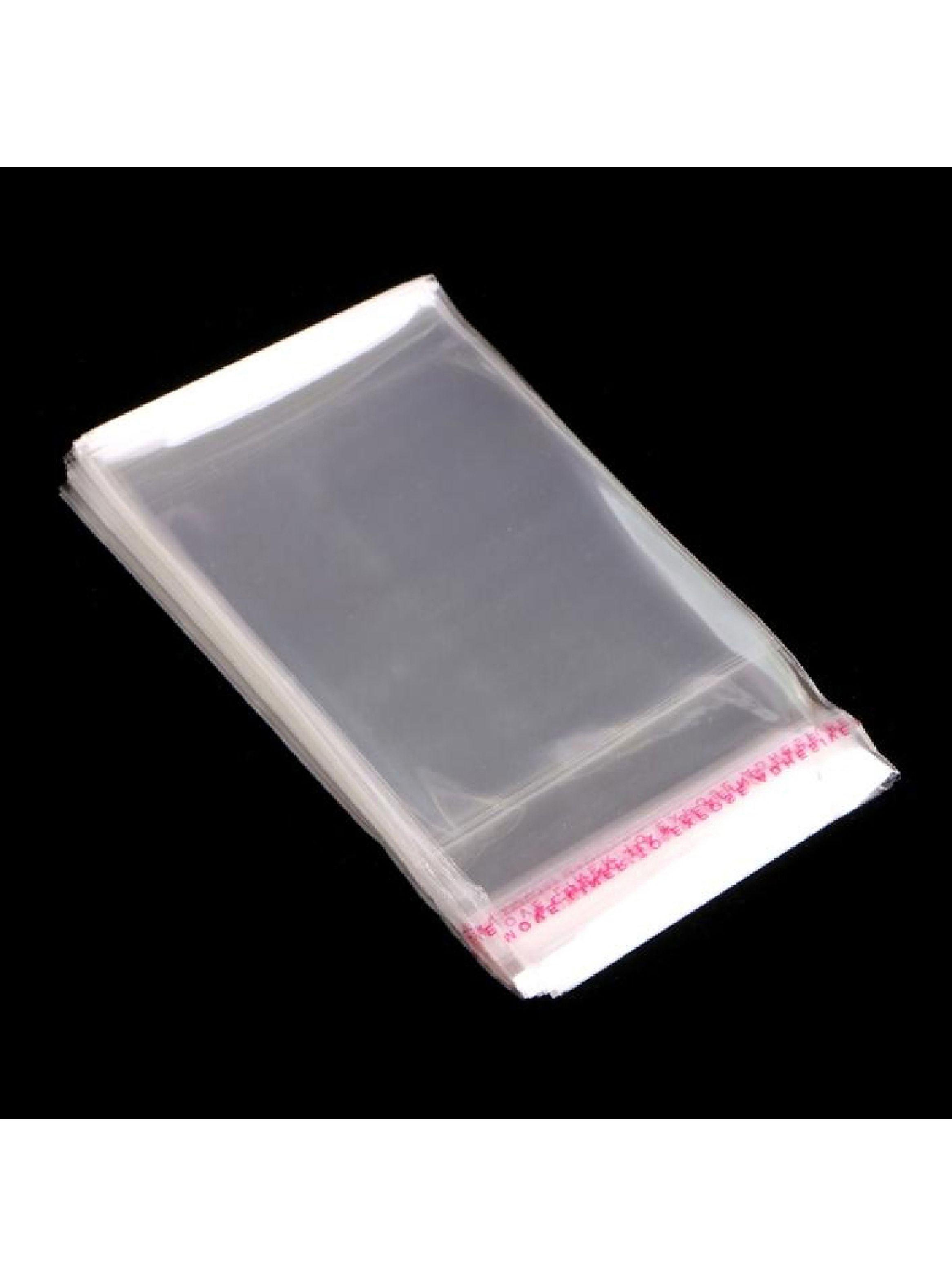 100 Bolsas Celofán Transparente con adhesivo 13x18 cm-2