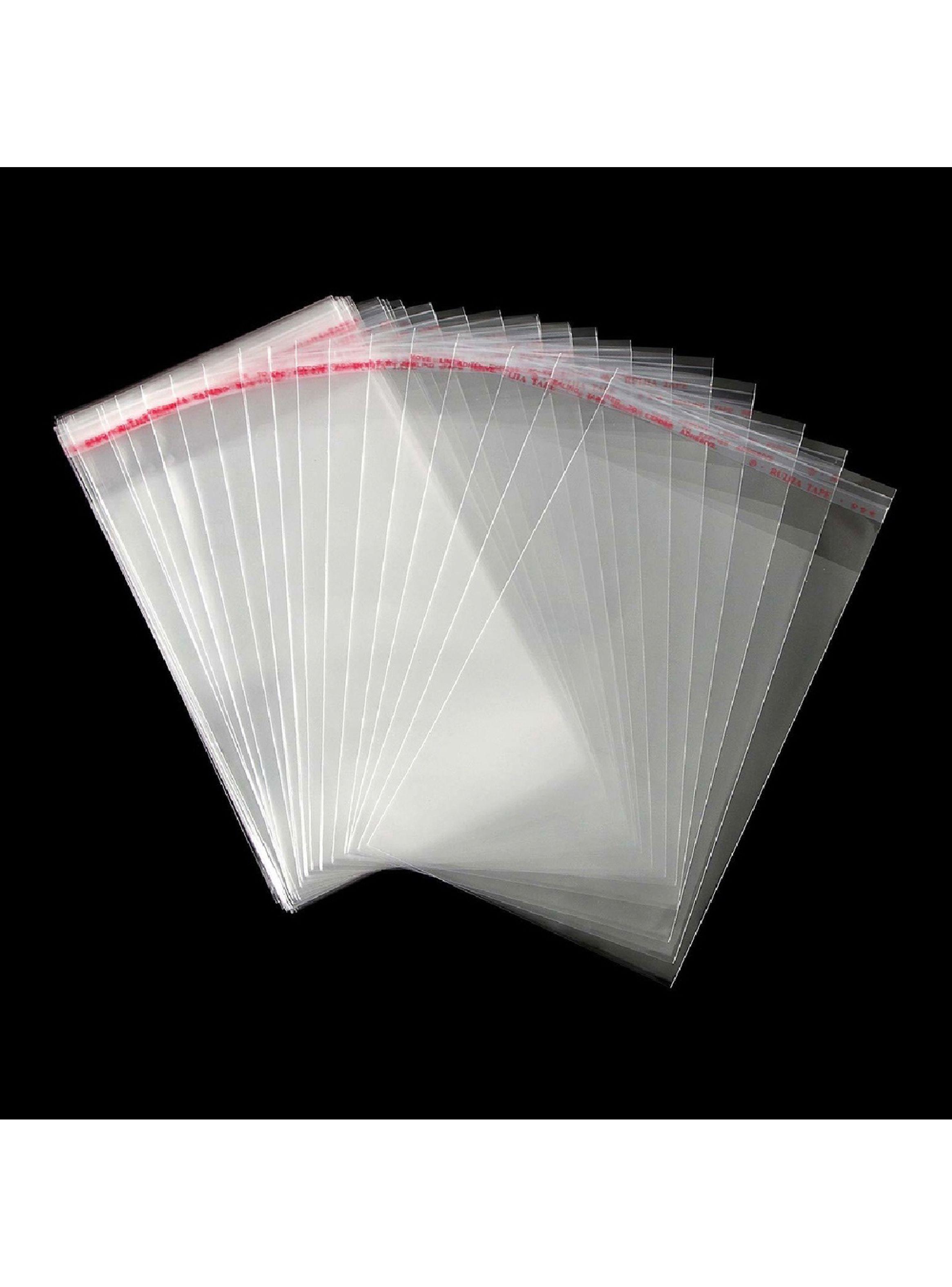 100 Bolsas Celofán Transparente con adhesivo 13x18 cm-5