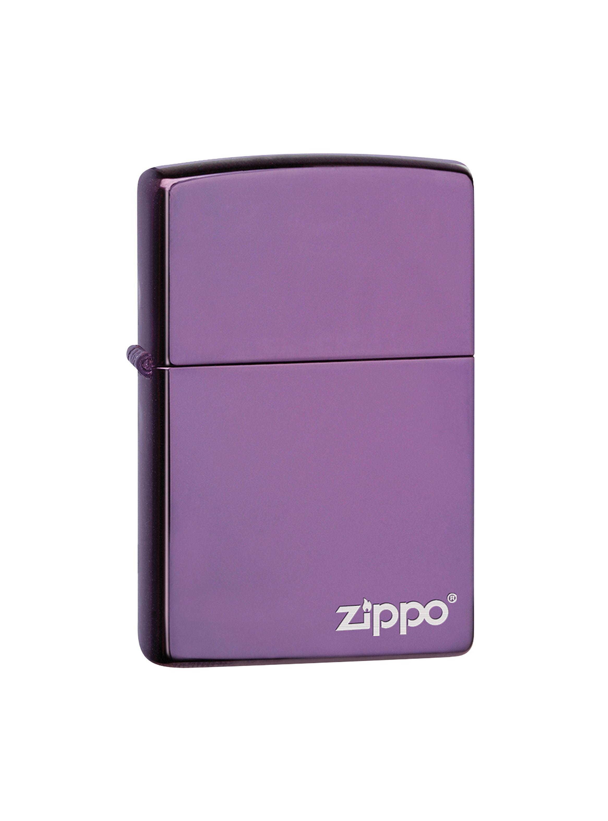 Encendedor Zippo Lighter Classic High Polish Purple Morado-0