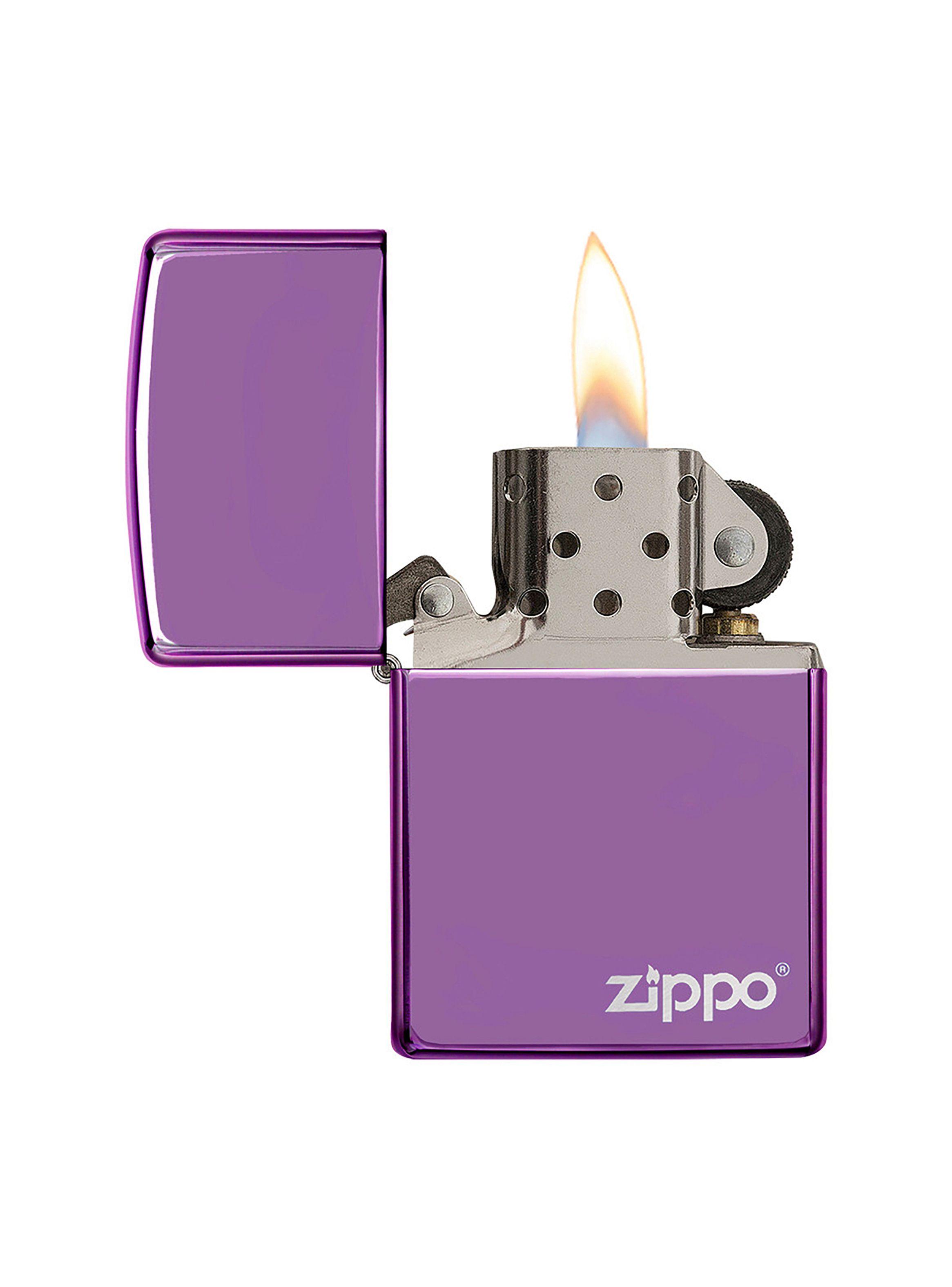Encendedor Zippo Lighter Classic High Polish Purple Morado-2