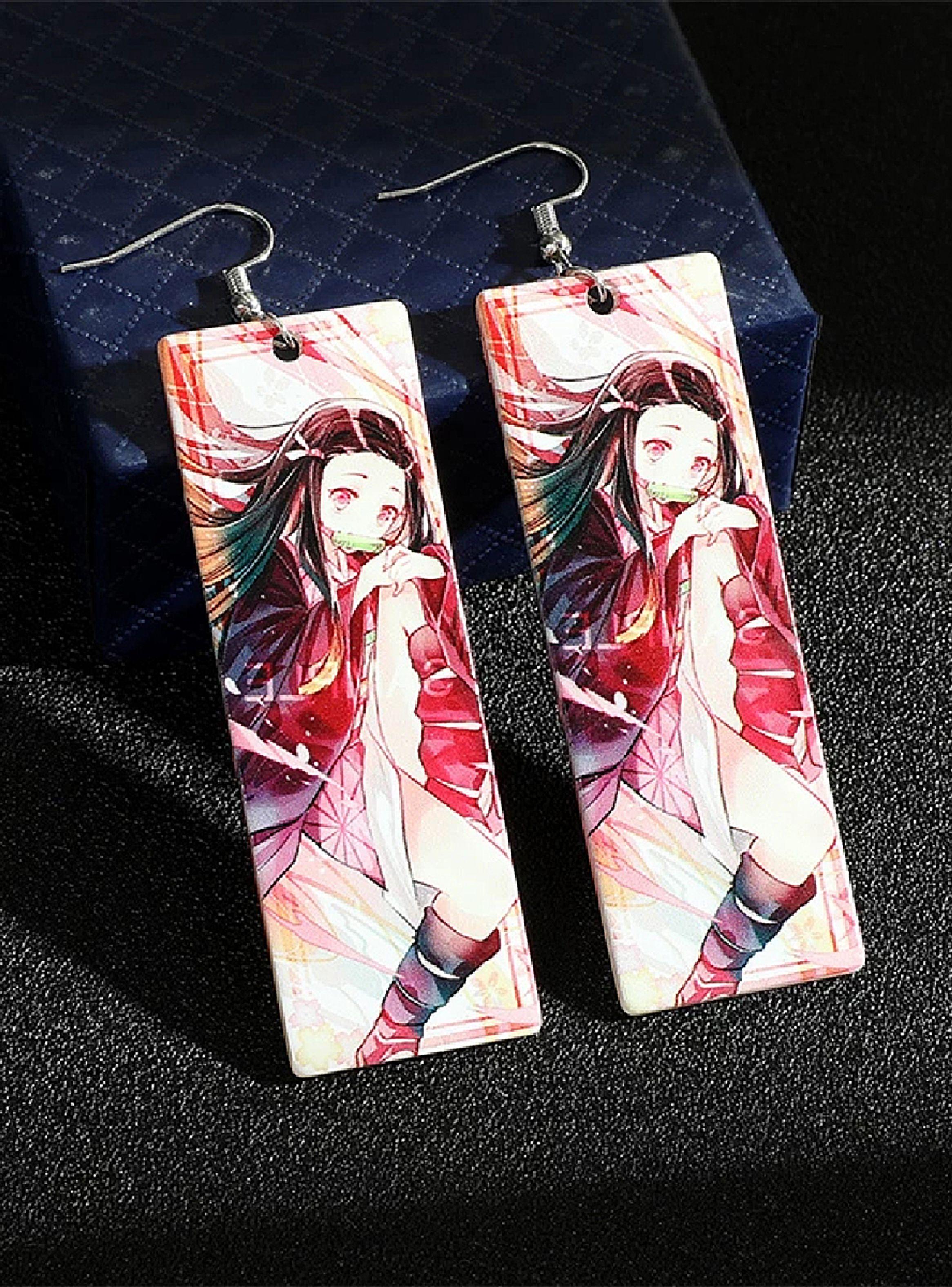 Aros Colgantes Anime Kimetsu No Yaiba Nezuko-3