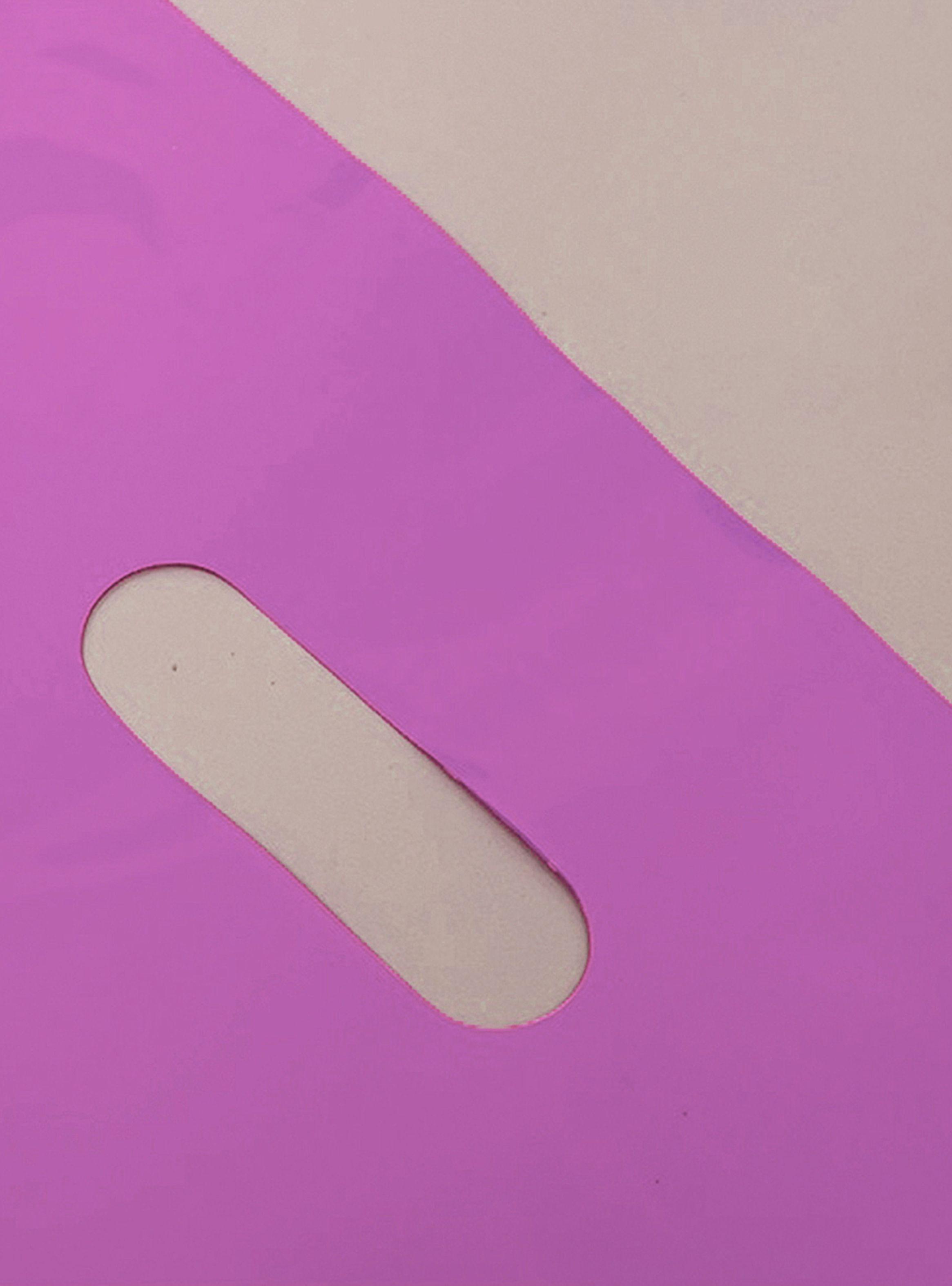 Bolsa Plástica Boutique Troquelada Riñon 30x40 Lila-5