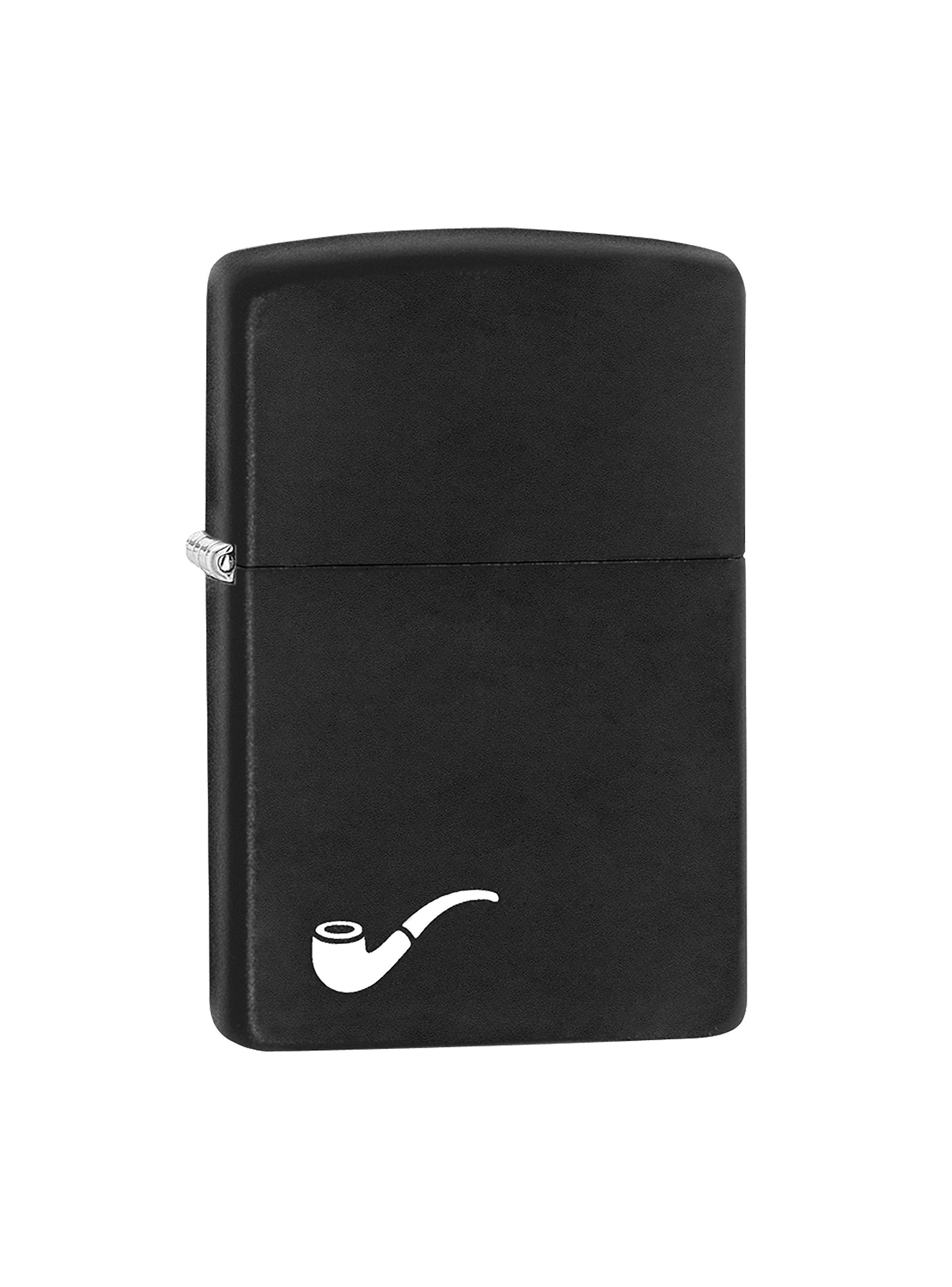 Encendedor Zippo Lighter Black Matte Pipe Negro-0