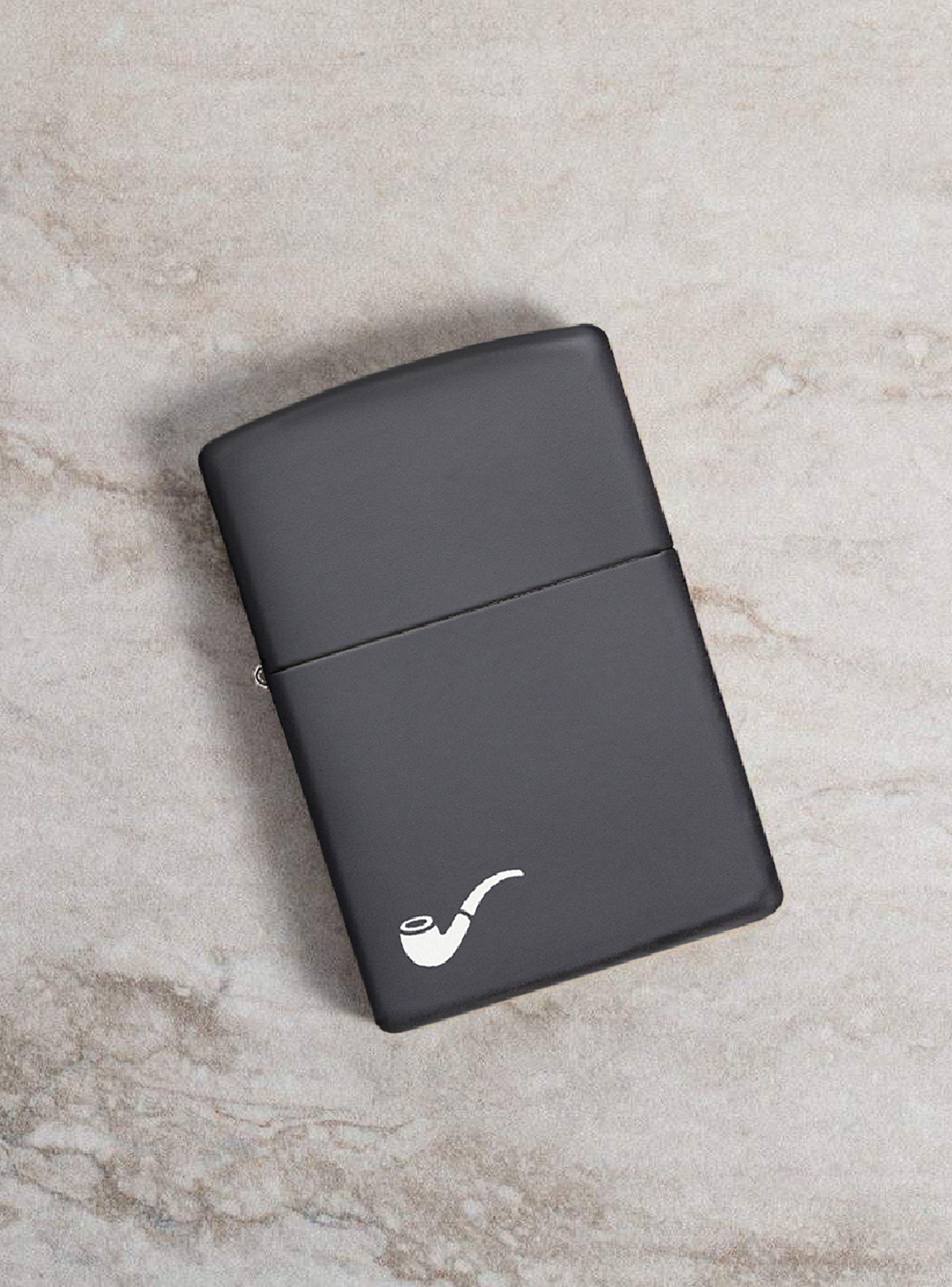 Encendedor Zippo Lighter Black Matte Pipe Negro-6