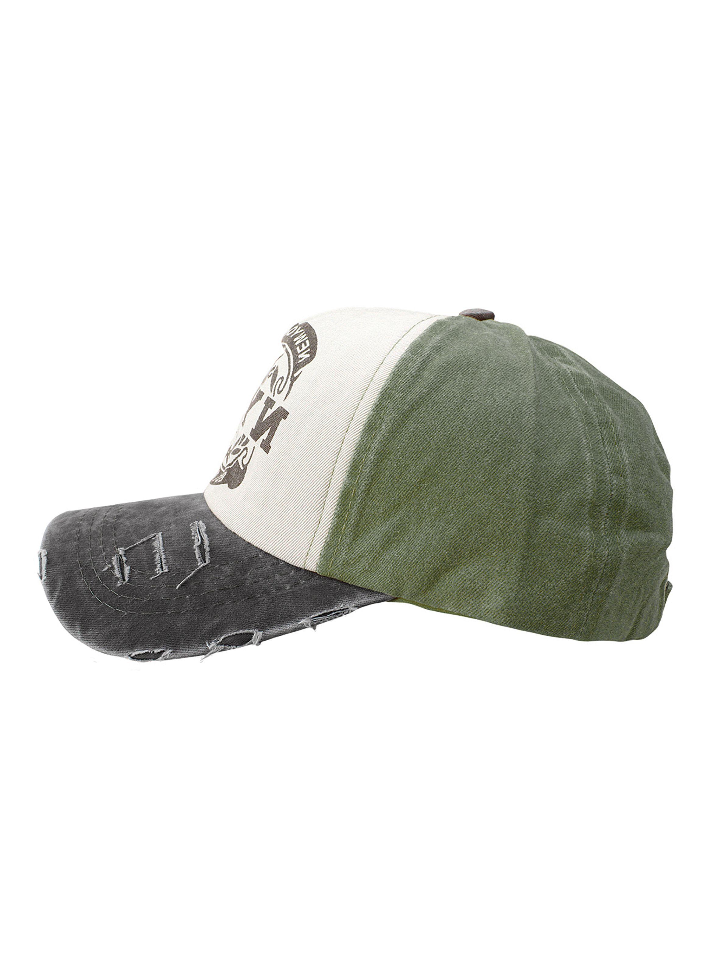 Jockey de Algodón NYPD Prelavado Verde Visera Negro-5