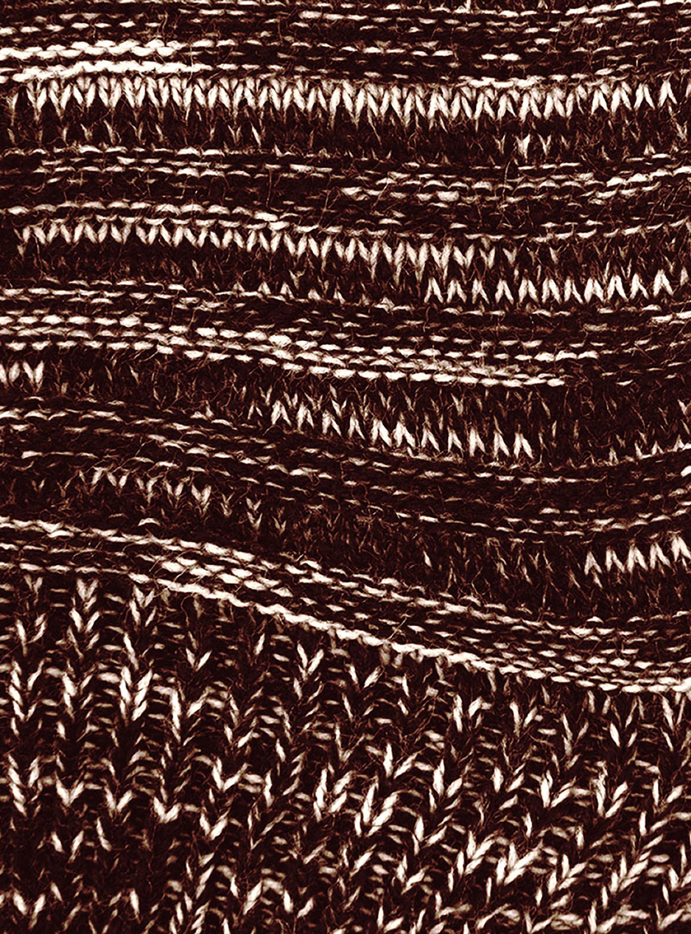 Gorro Tejido en Algodón Moda Unisex Beige con Café-2