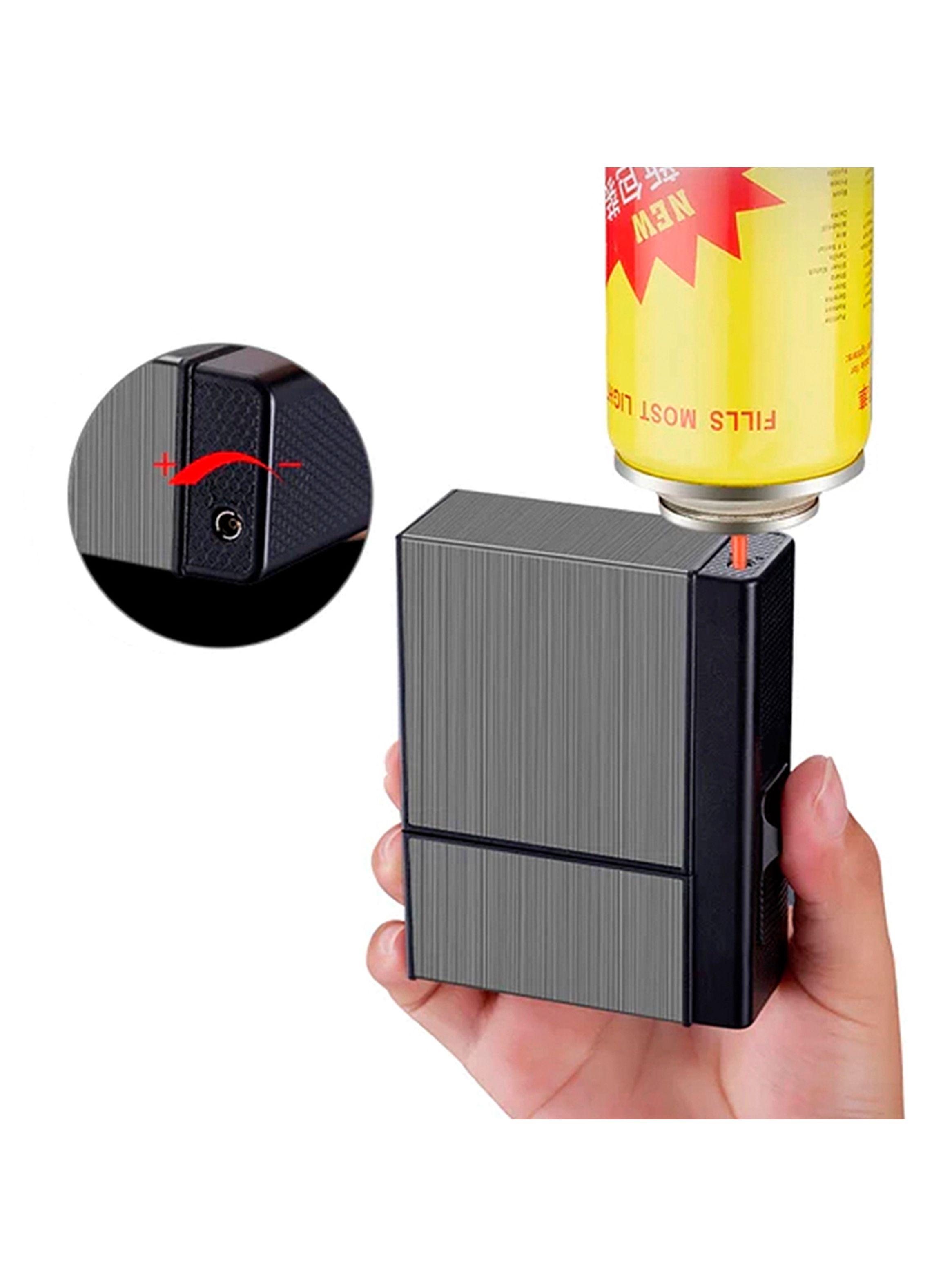 Cigarrera Hombre Mujer con Encendedor + Recarga de Gas Ronson 300ml-5