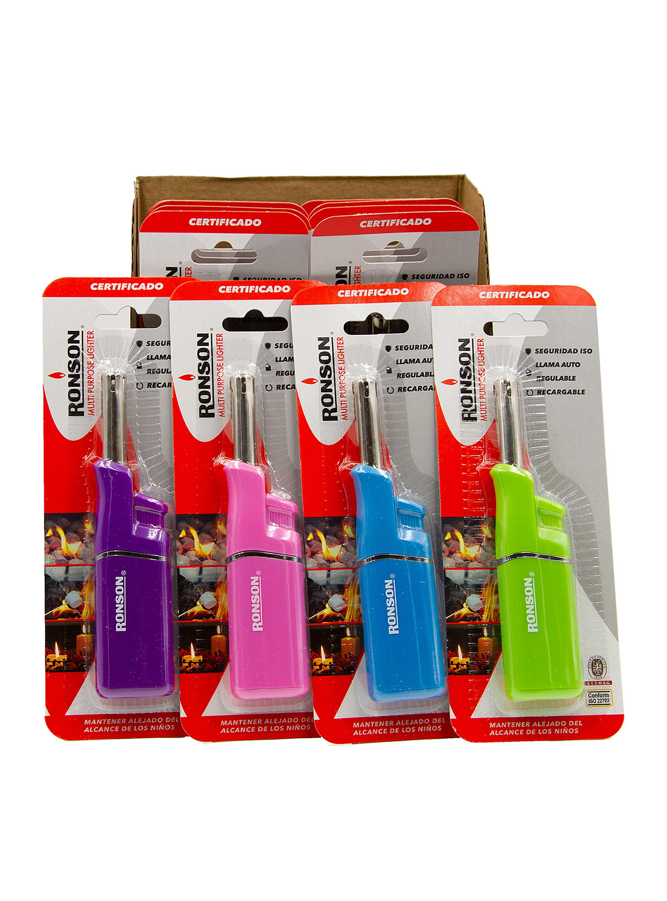 Pack Ronson Peque Encendedor Multipropósito x 12 unidades-0