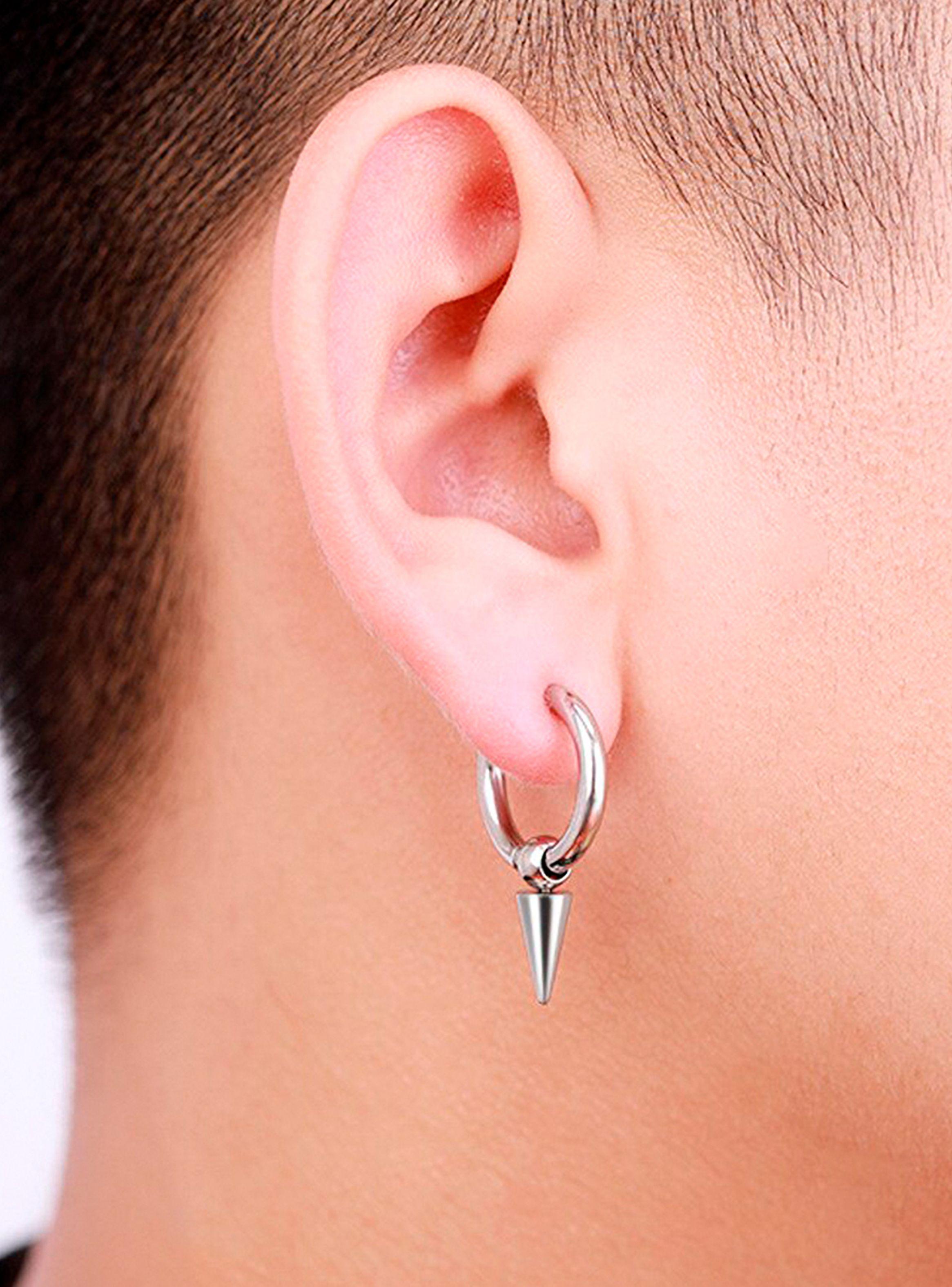 Aros A Presión Punk Cono Plateado Millam Par-3
