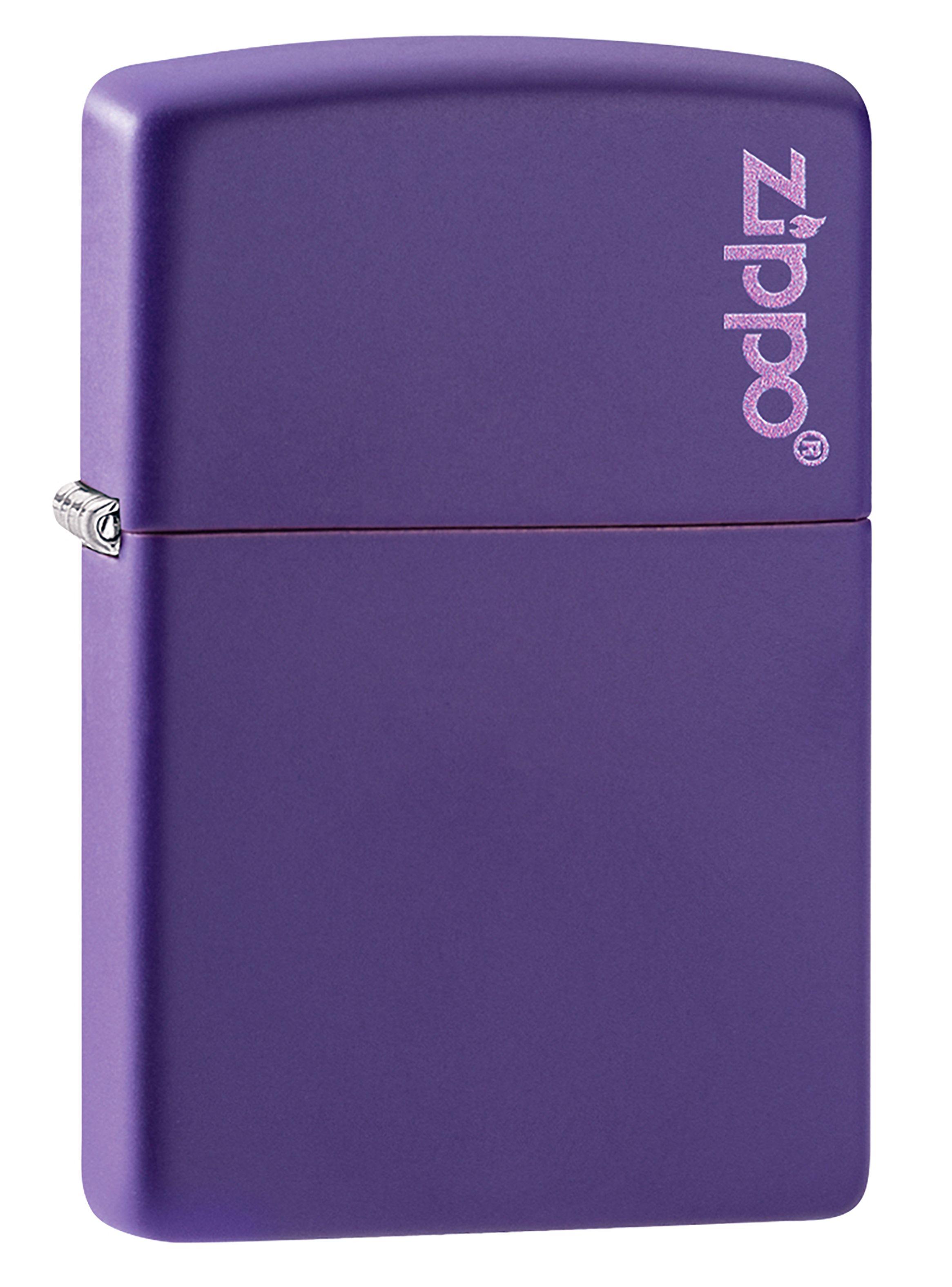 Encendedor Zippo Lighter Classic Purple Matte Zippo Logo-0