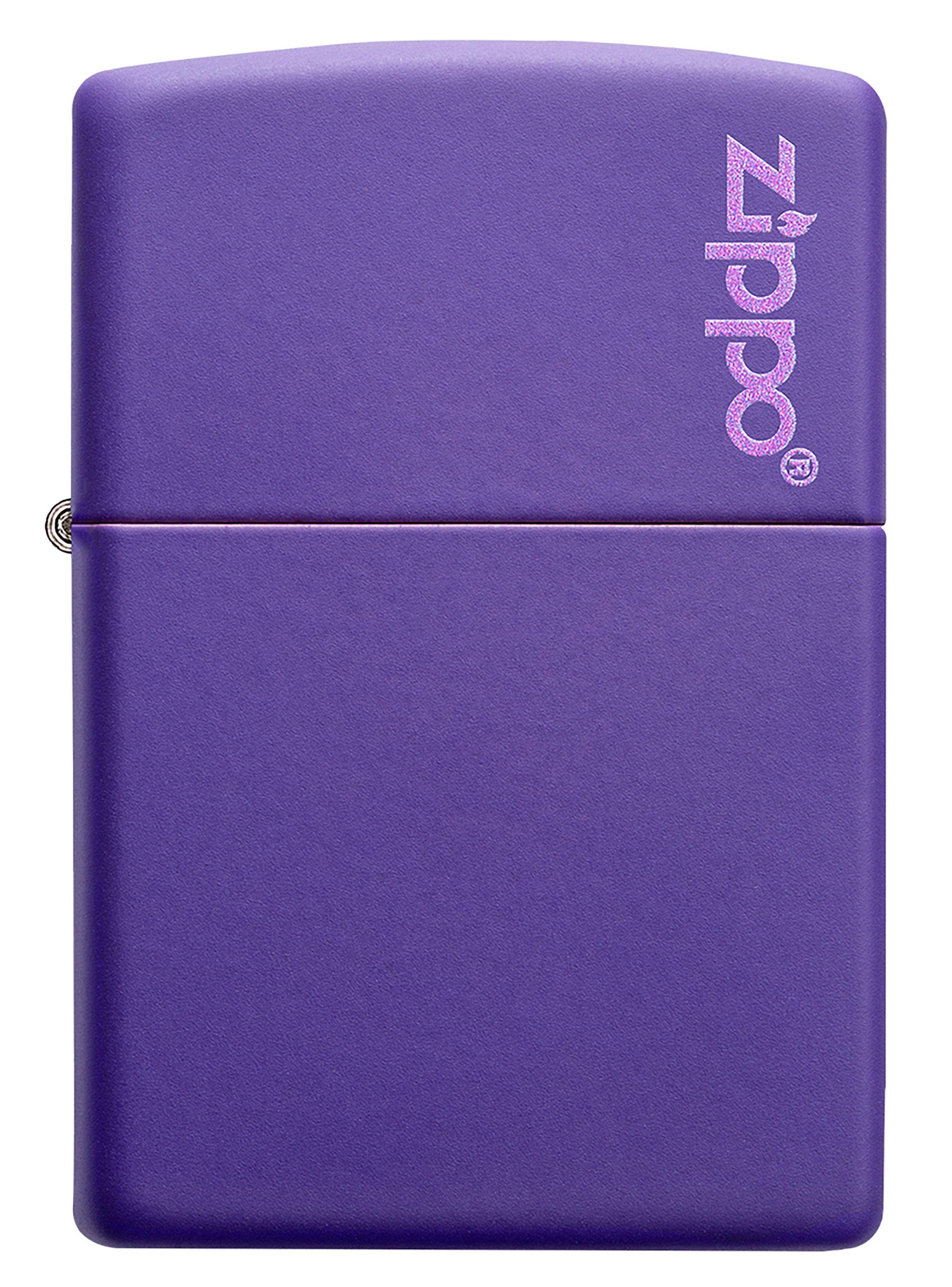 Encendedor Zippo Lighter Classic Purple Matte Zippo Logo-1