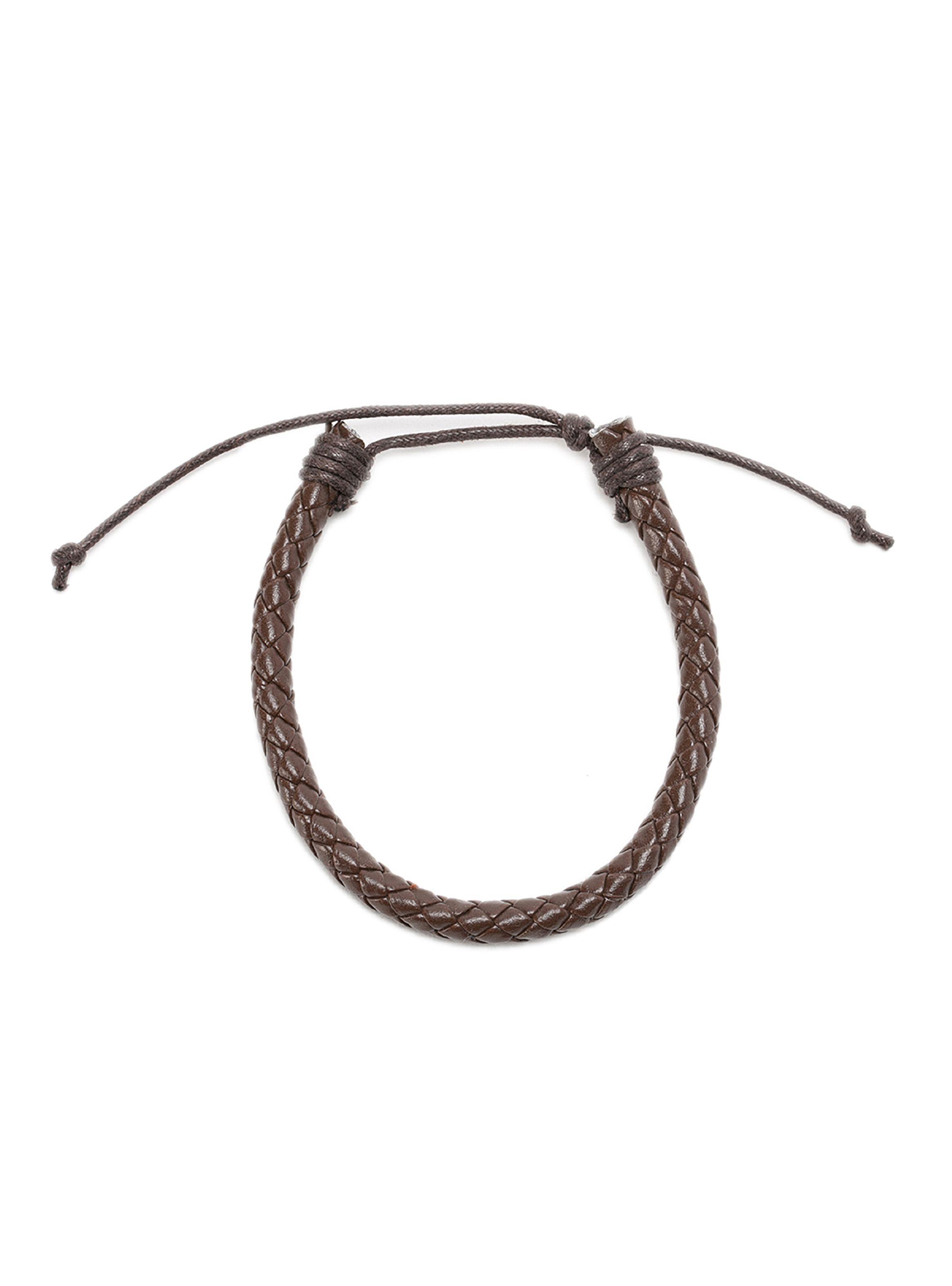 Pack 2 Pulseras Cuero Simple Marrón y Pulsera Cuero Café Infinito-2