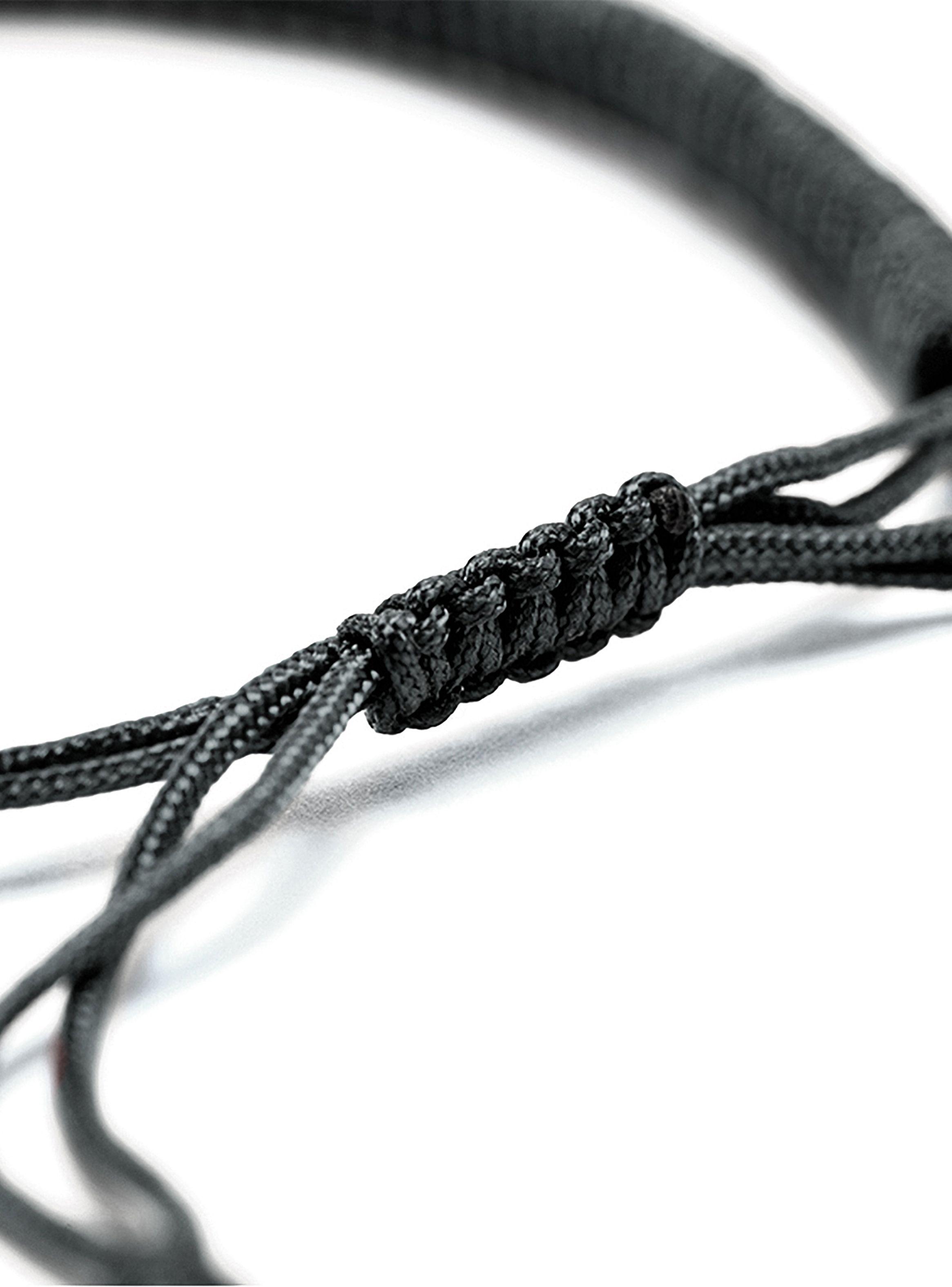Pulsera Hilo Budista Tibetana Ajustable Color Negro-2