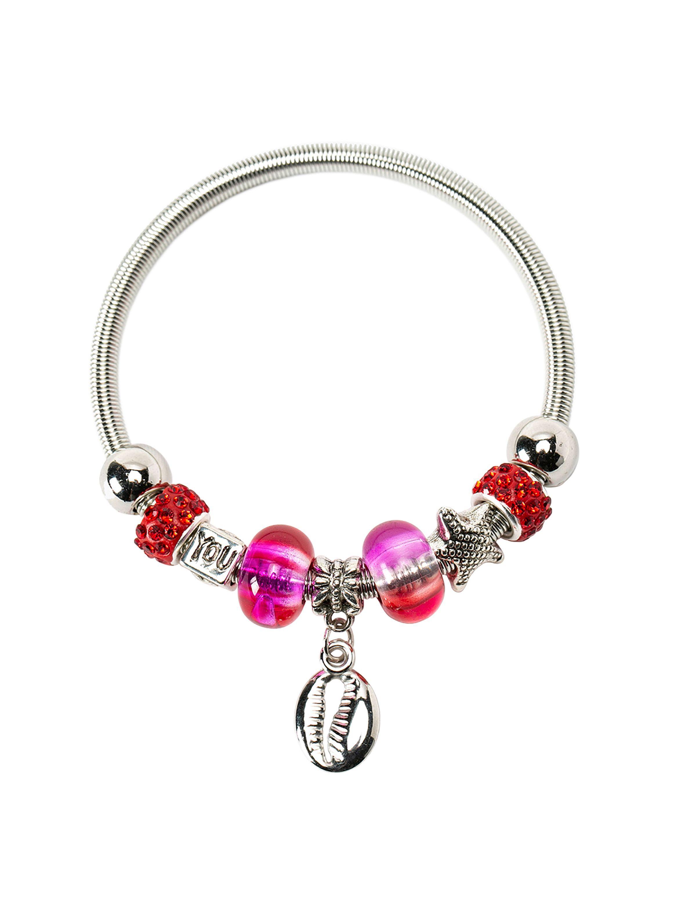 Brazalete Pulsera Mujer Colgante Concha Caracol-1