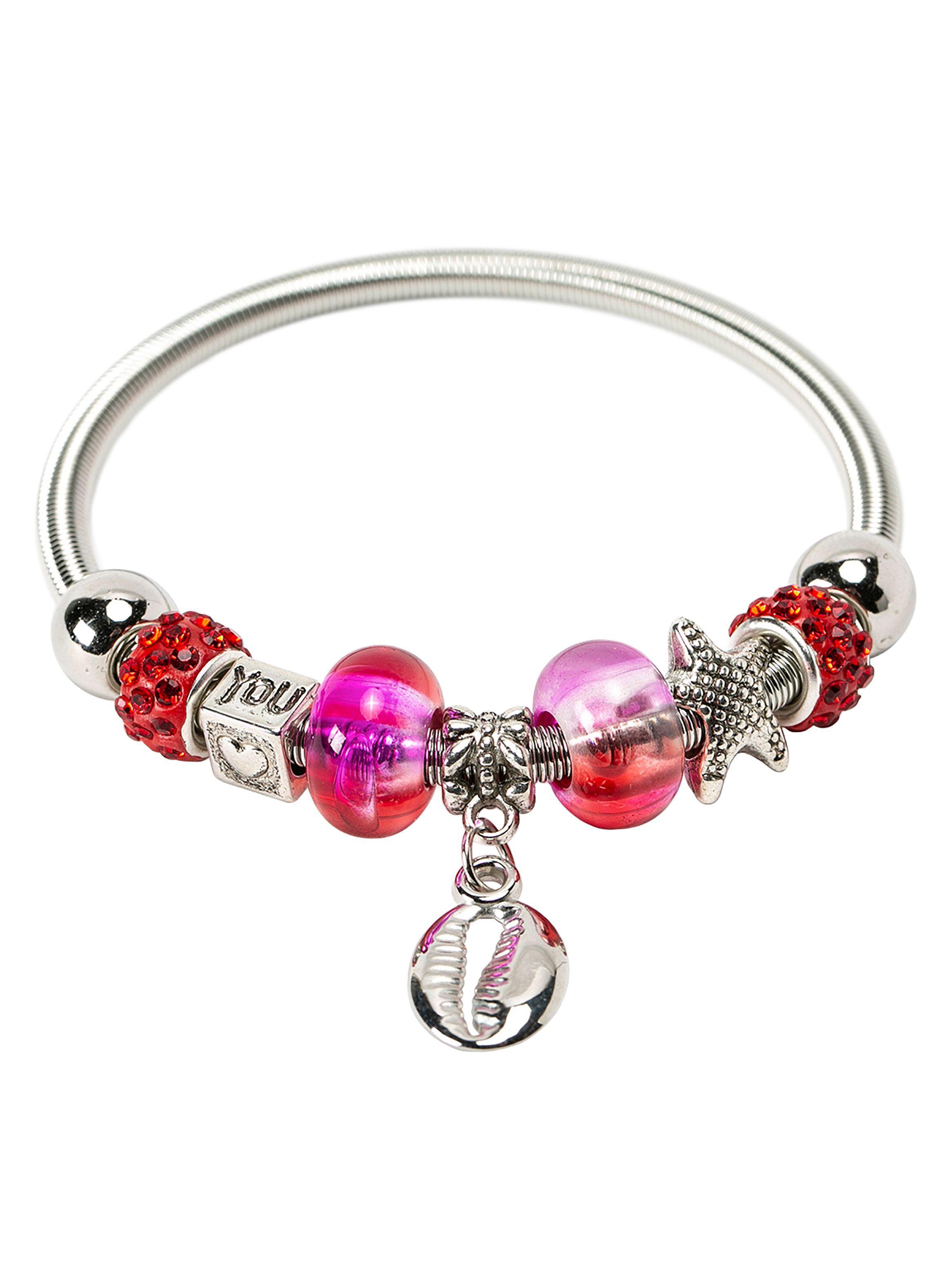 Brazalete Pulsera Mujer Colgante Concha Caracol-0