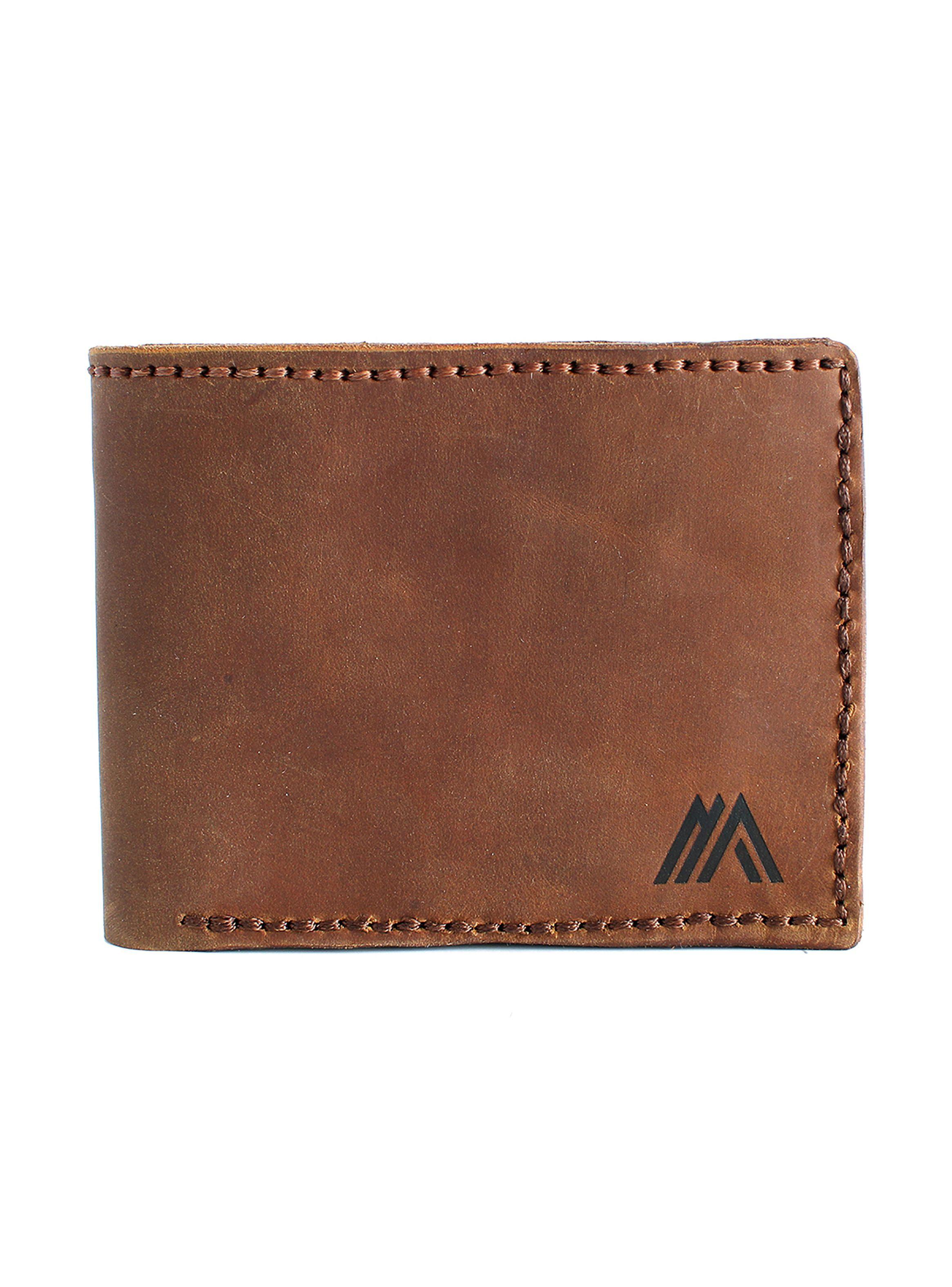Billetera Estilo Clásico de Cuero Café para Hombre-0